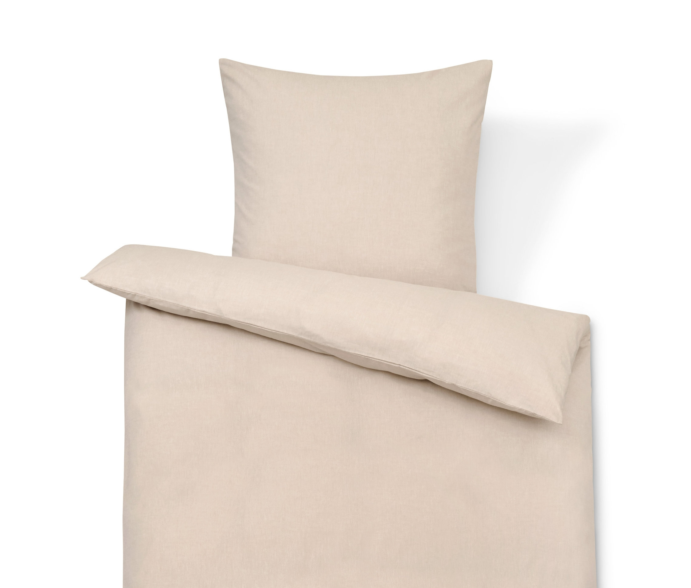 Tchibo - Pościel z tkaniny Chambray - kolor: beżowy