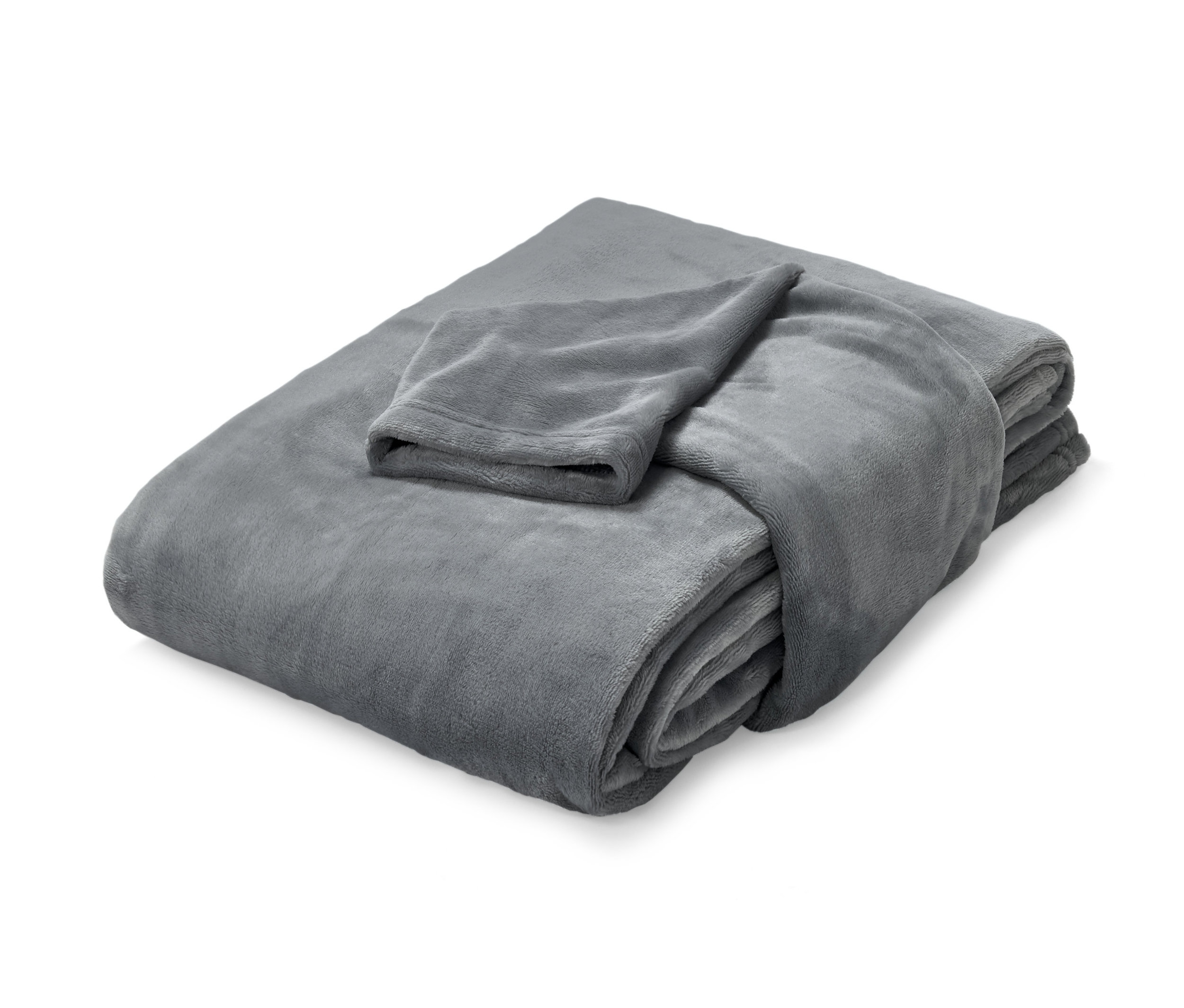 Złożony ciepły koc z rękawami.