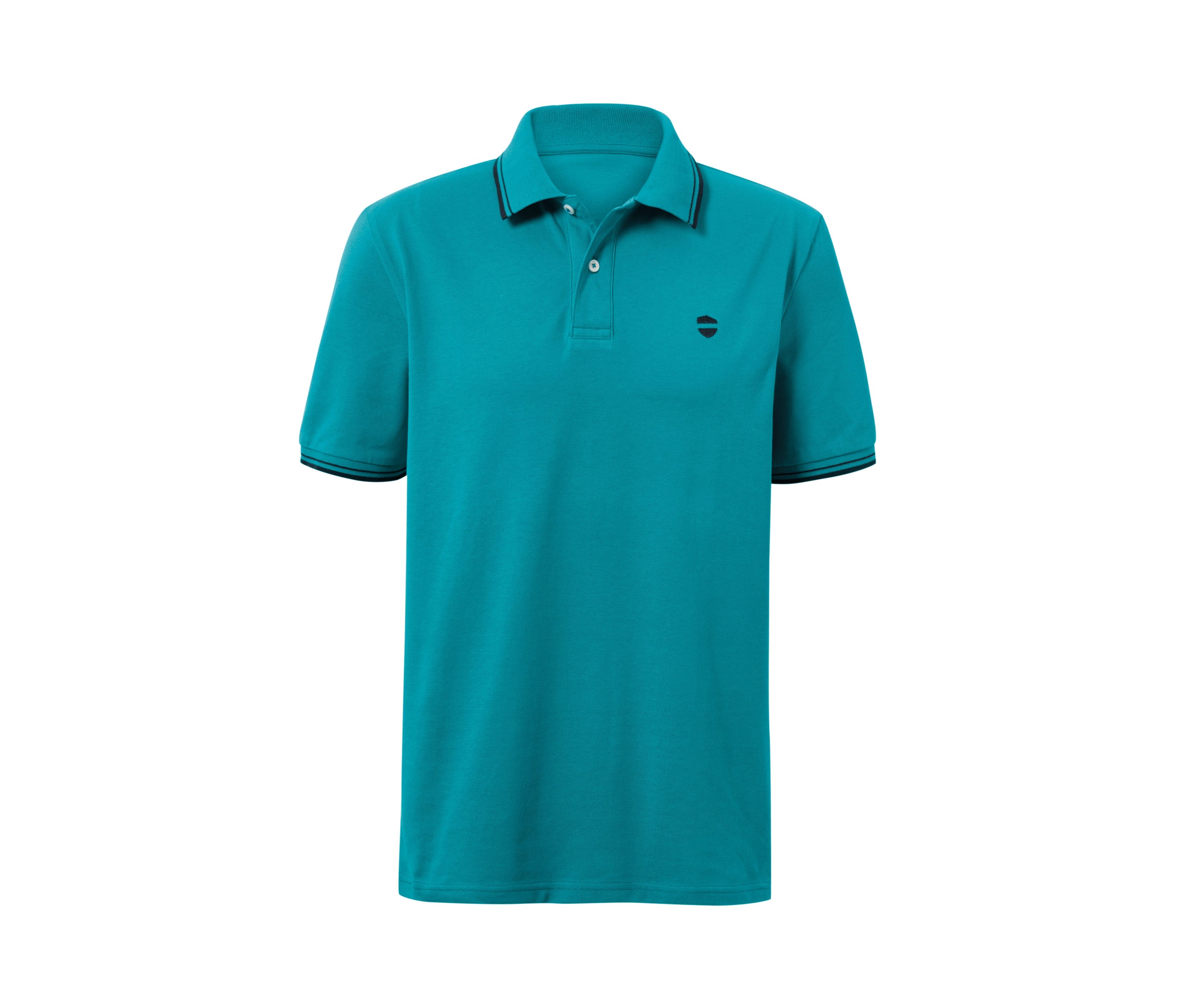 Tchibo - Koszulka polo o splocie pique, niebieski/niebieski