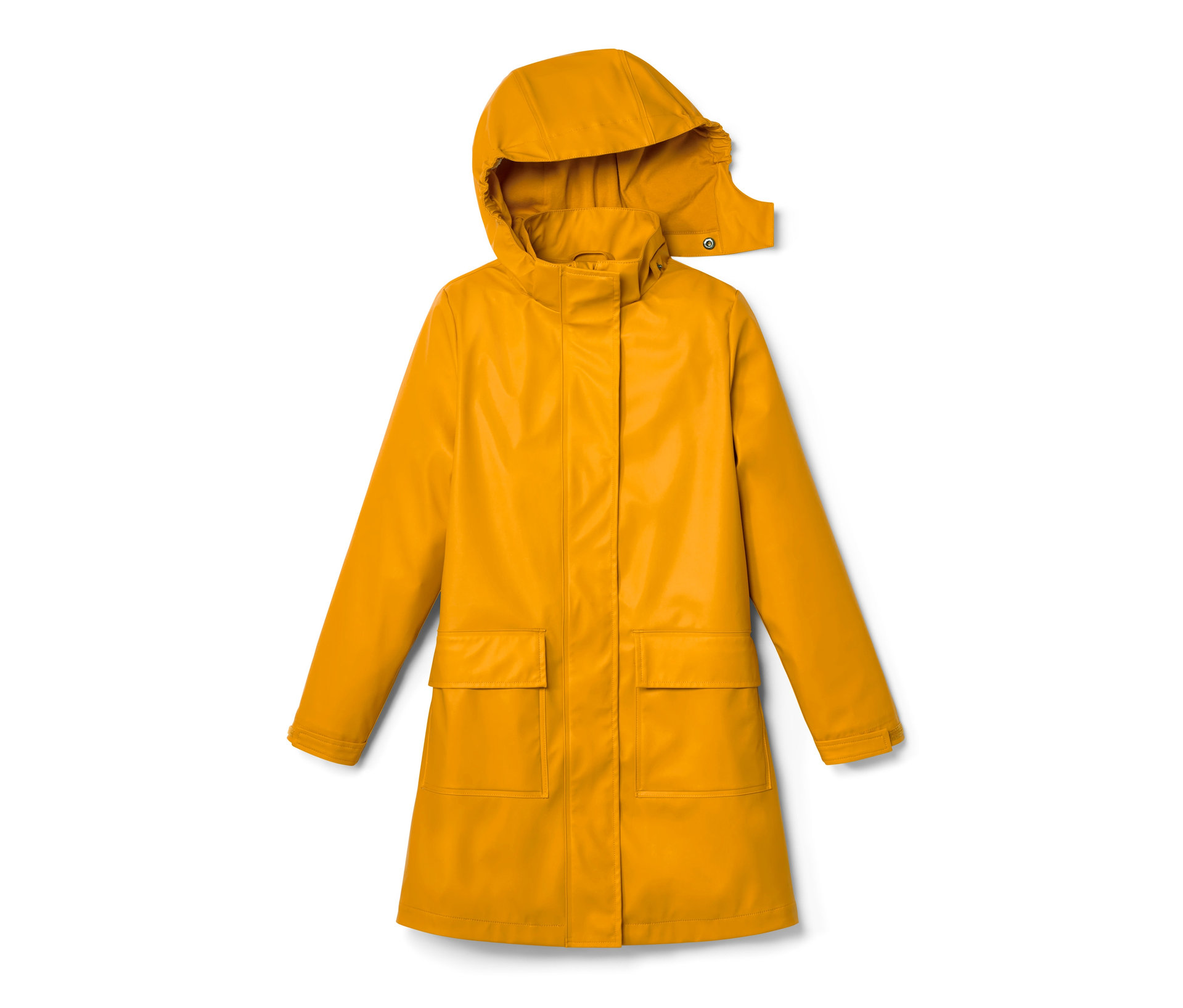 Tchibo - Parka przeciwdeszczowa w stylu sztormiaka - kobieta- żółty