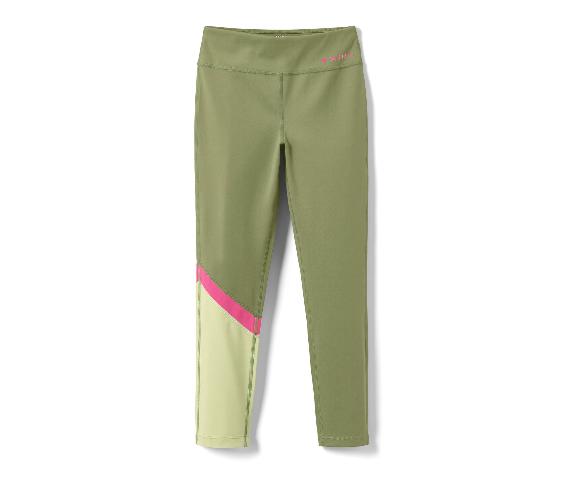 Tchibo - Legginsy sportowe - kobieta- różowy/zielony