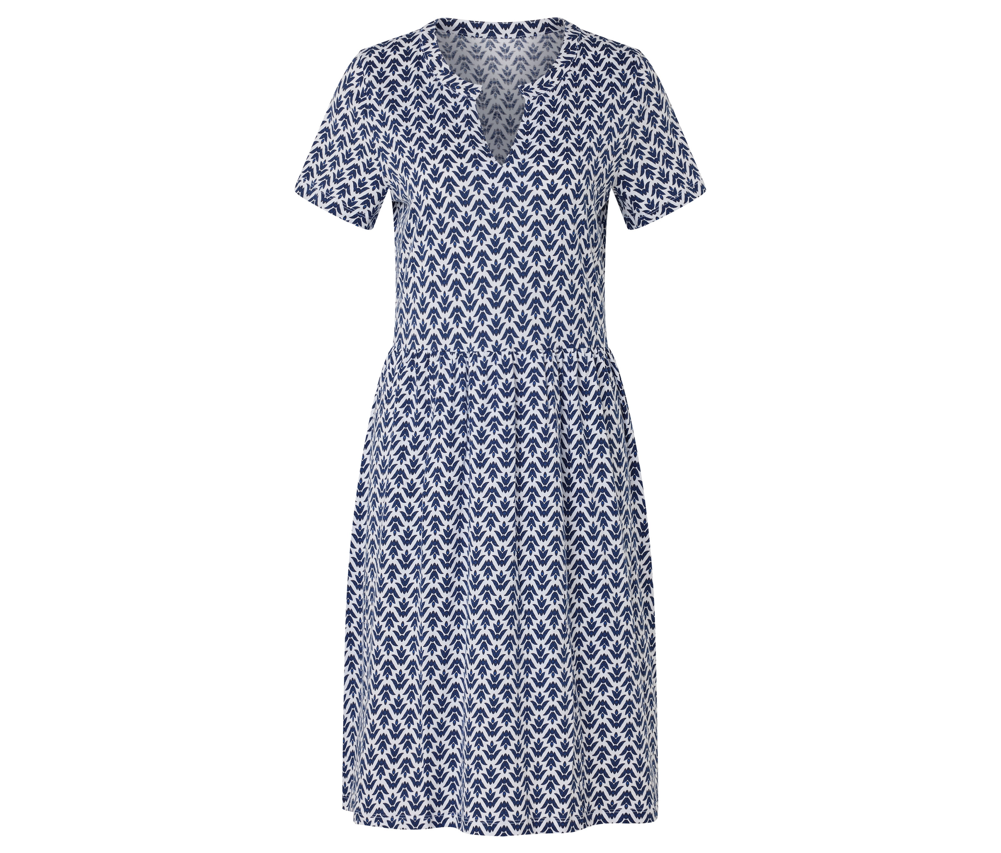 Tchibo - Sukienka dżersejowa- niebieski/biały