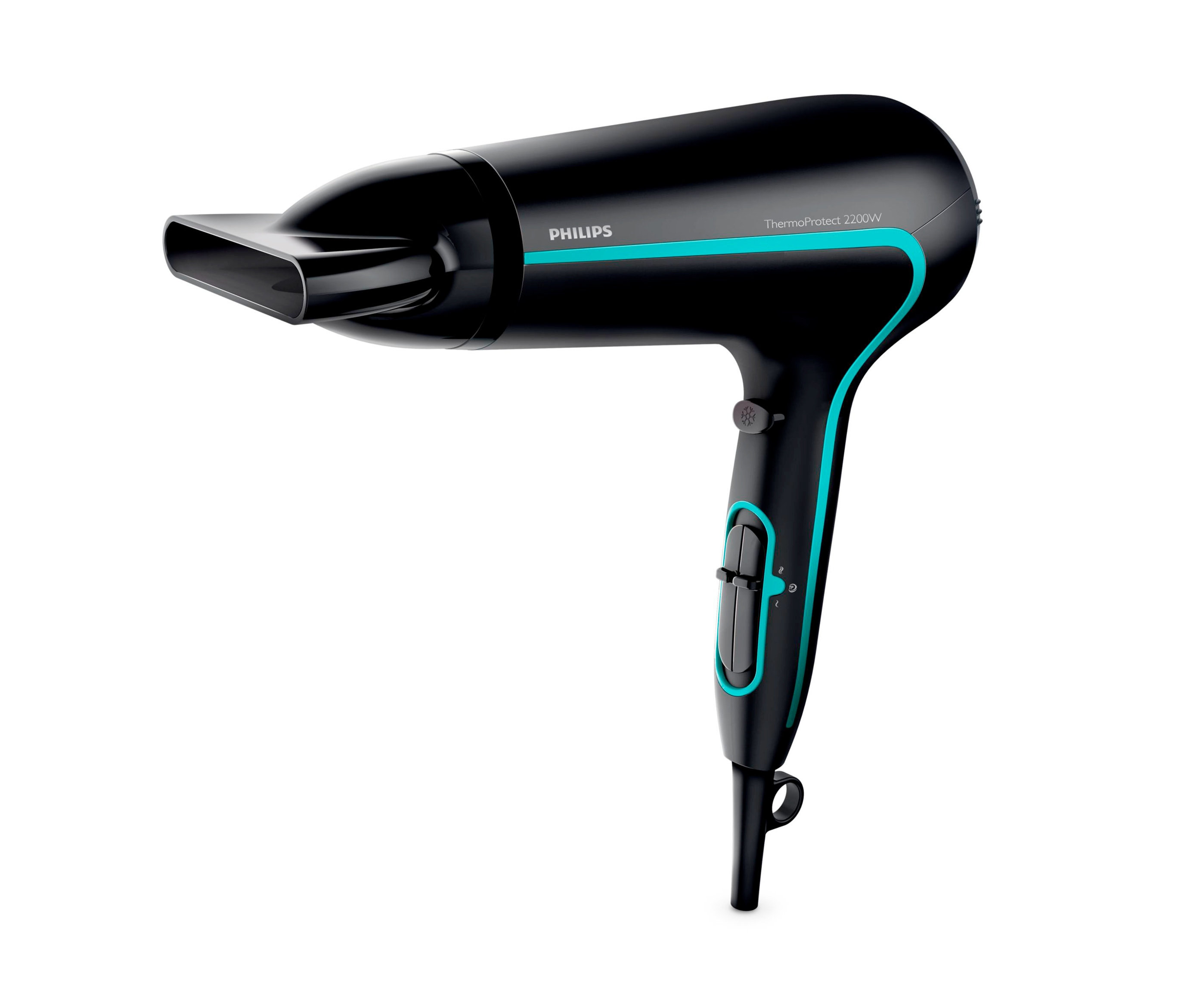 Czarna suszarka do włosów Philips »ThermoProtect« HP8217/20.