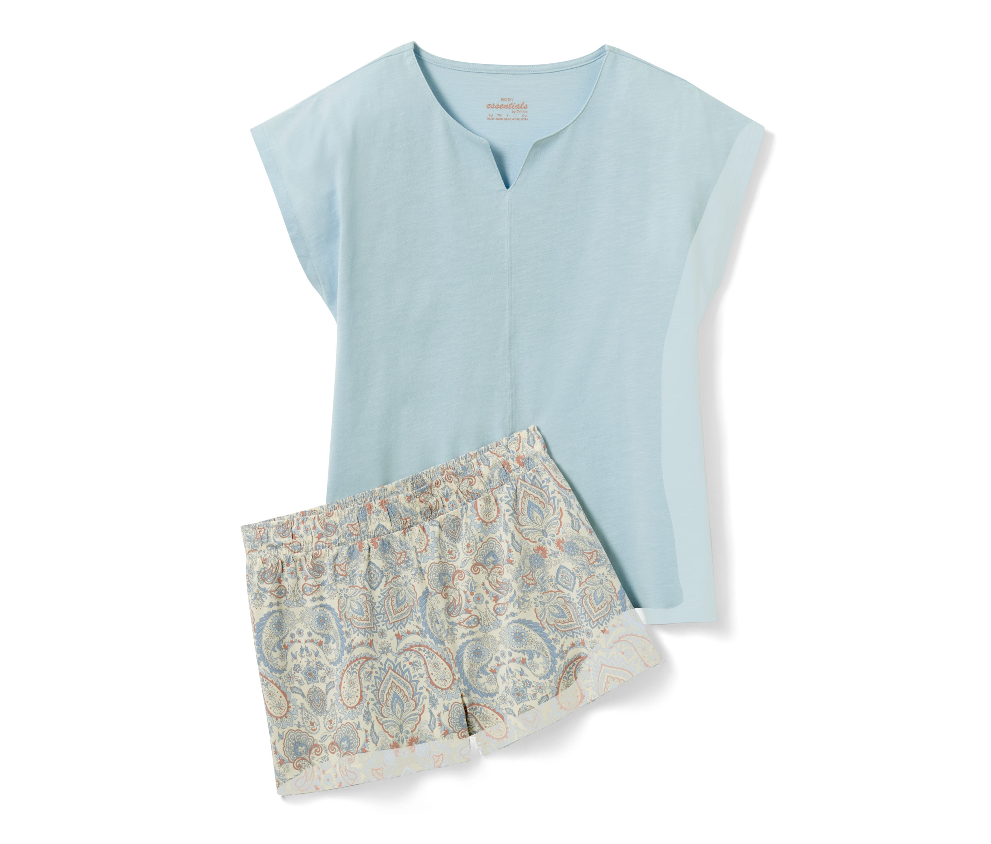 Tchibo - Piżama z koszulką i spodenkami- niebieski