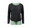 Czarno-zielona koszulka sportowa 2 w 1.