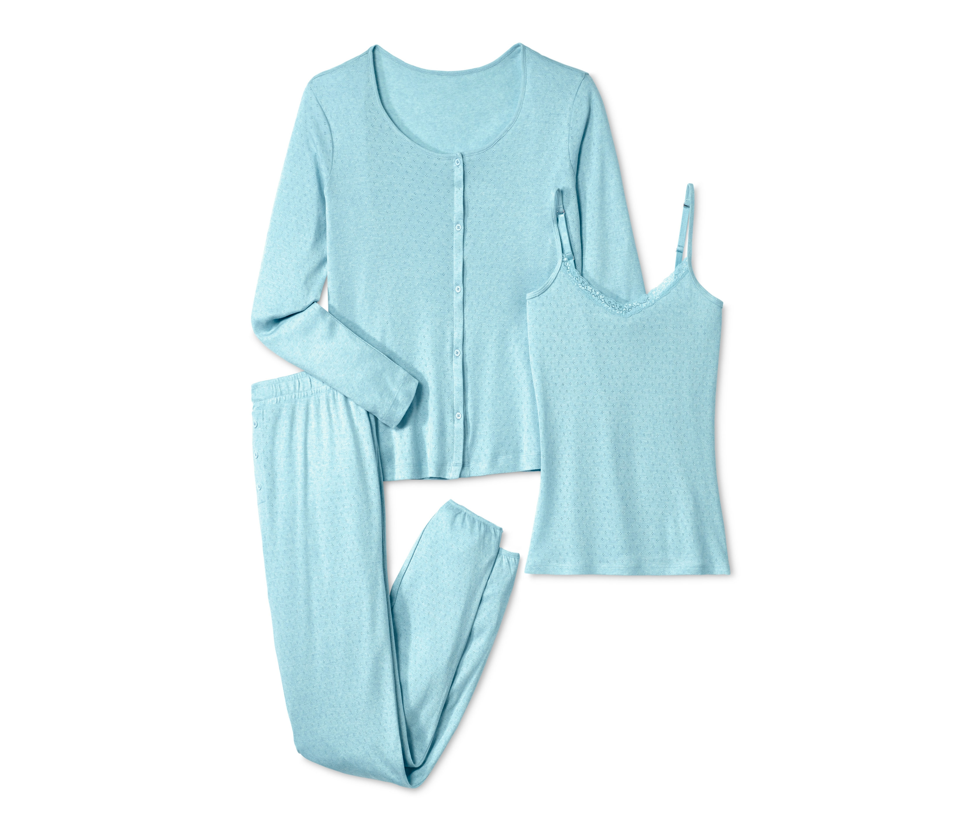 Tchibo - Zestaw piżamowy- turkusowy