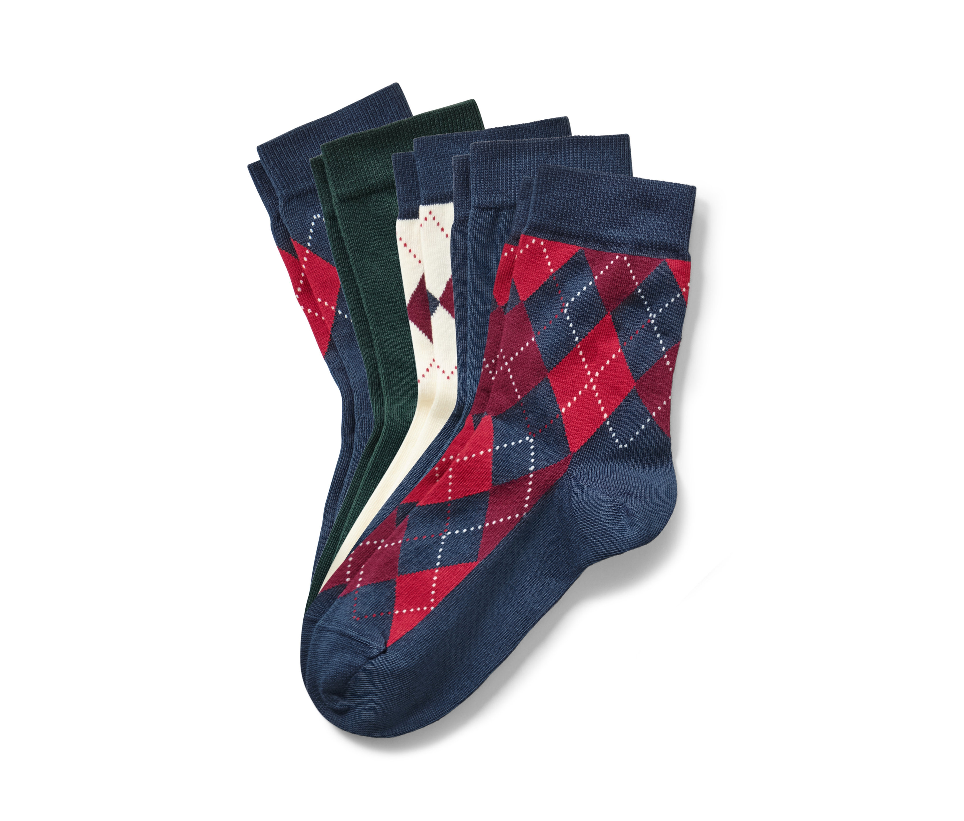 Tchibo - Skarpety- zielony/niebieski/w kratkę