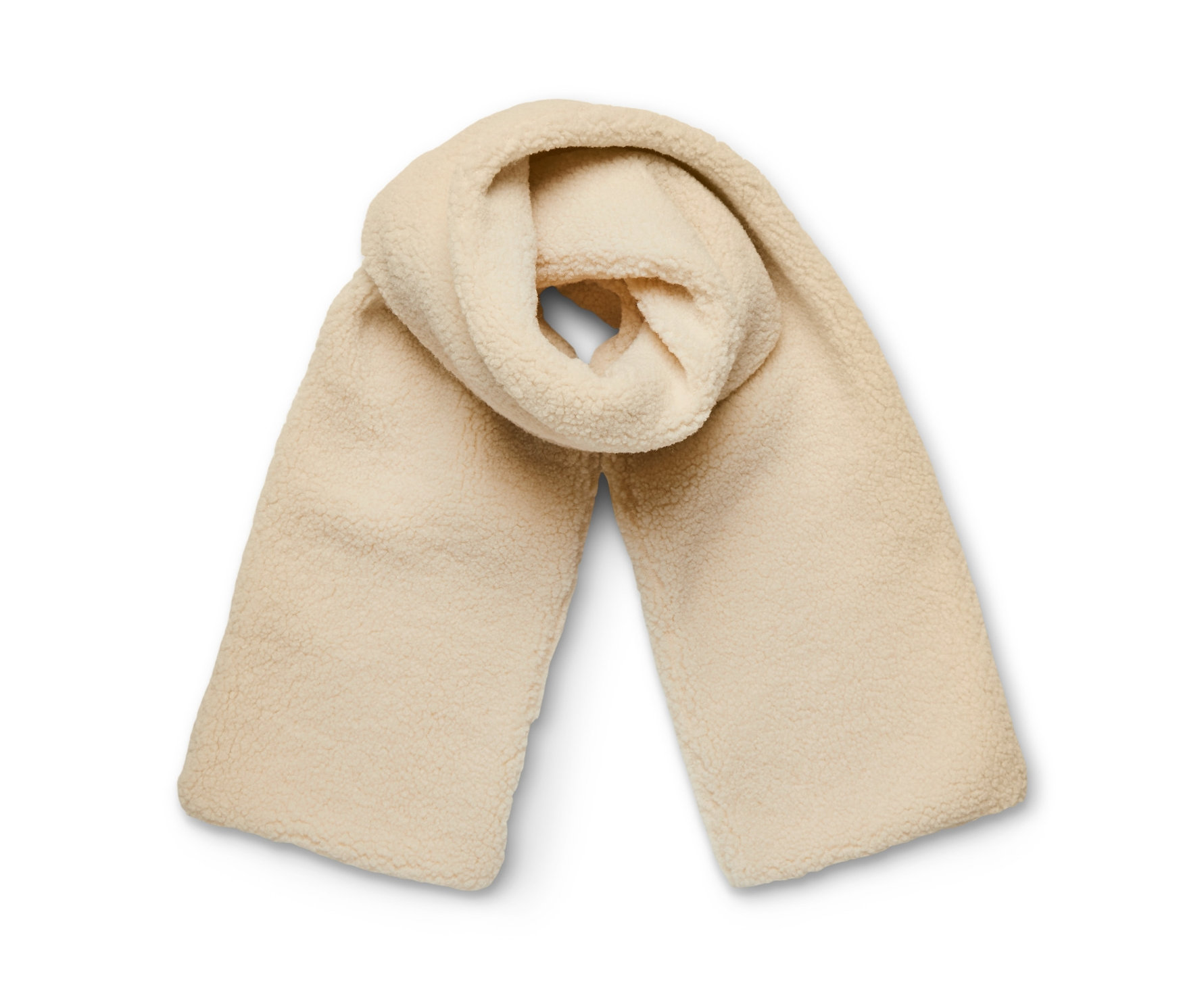 Tchibo - Pluszowy szalik - kolor: biały