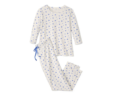 Piżama, w serduszka