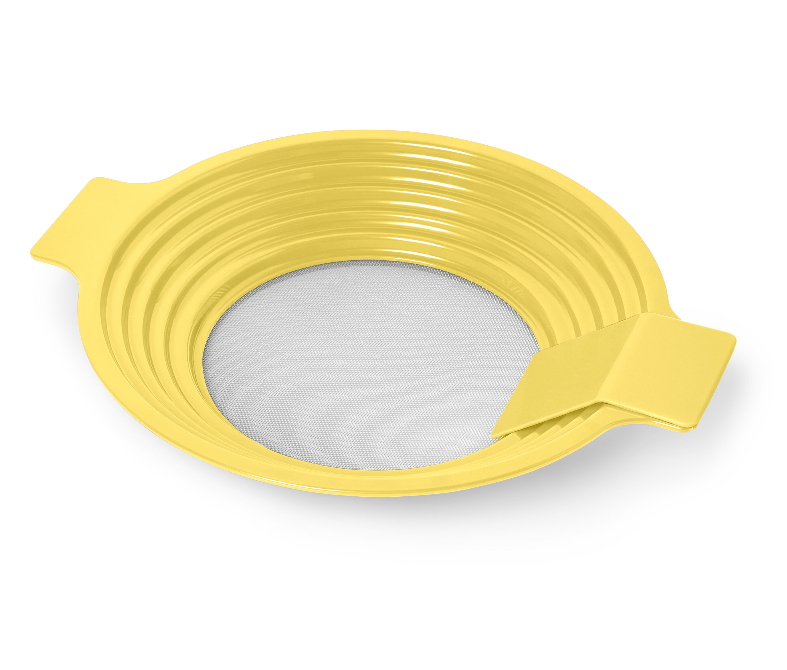 Tchibo - Sitko do przesiewania mąki i przecierania 2 w 1 - kolor: żółty