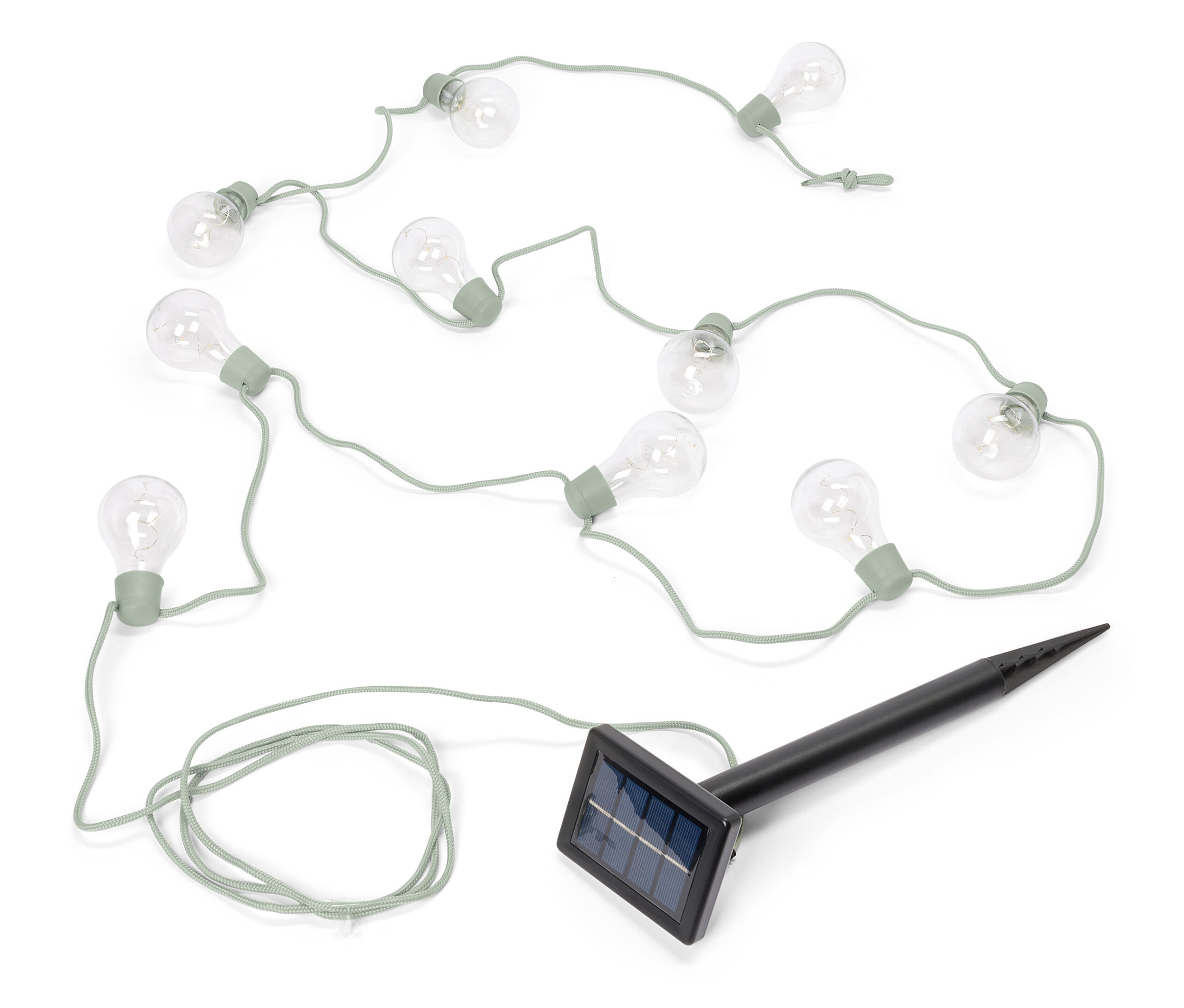 Tchibo - Łańcuch świetlny LED „Żarówki” - kolor: czarny/zielony