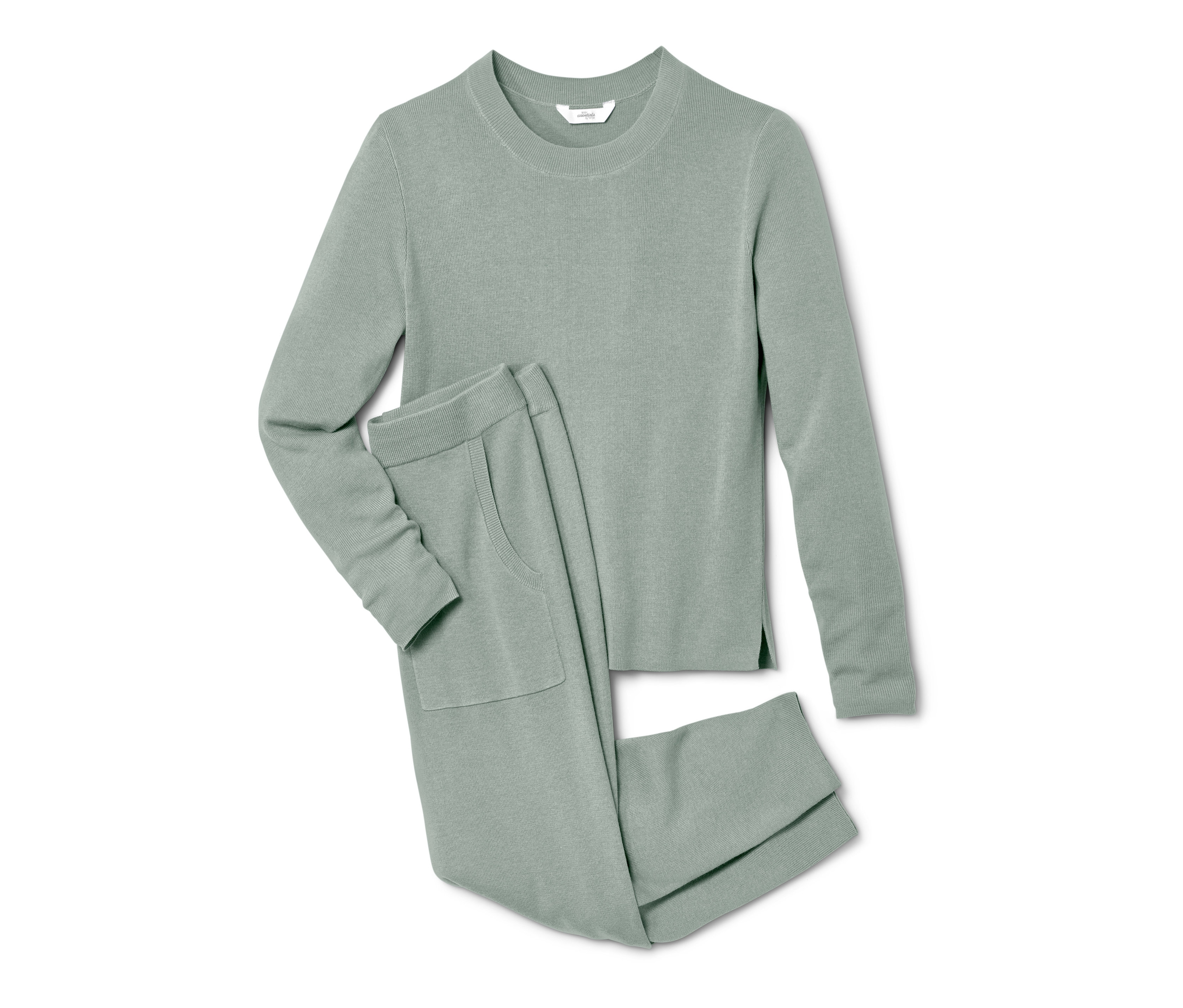 Tchibo - Dres domowy z dzianiny- zielony