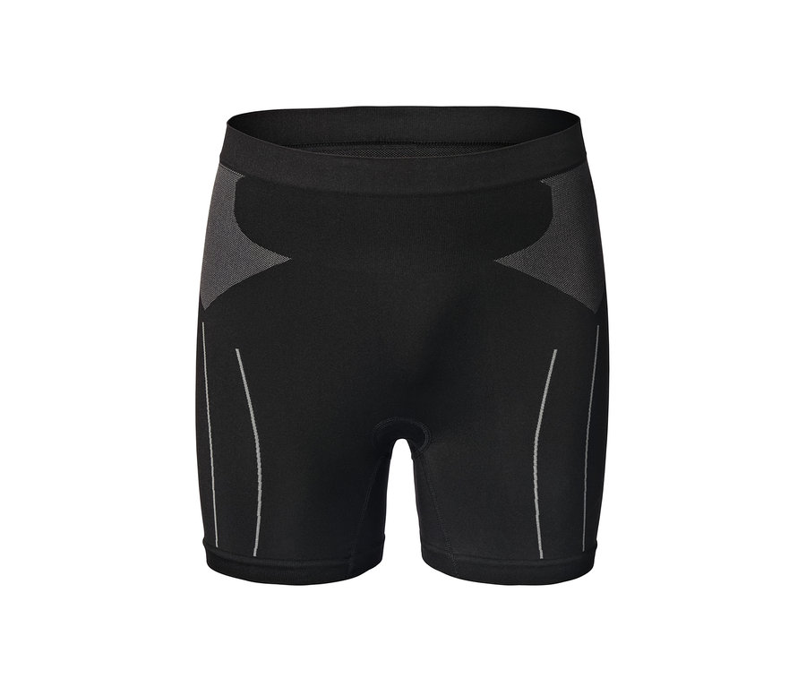 Czarne bokserki rowerowe.