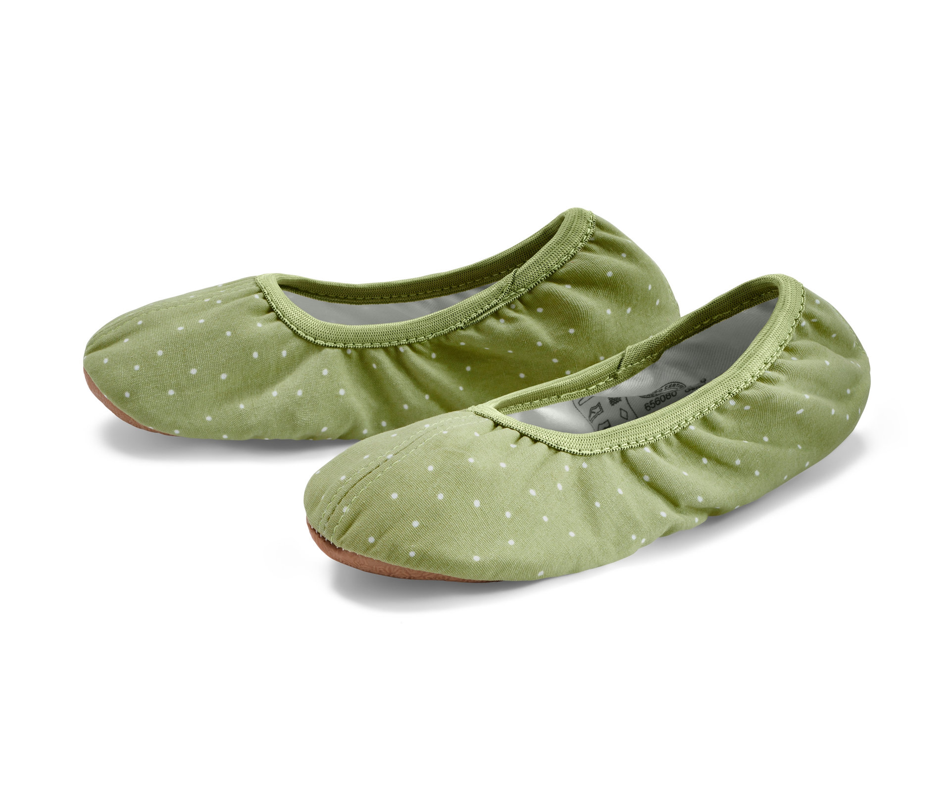 Tchibo - Buty do gimnastyki- zielony/w kropki