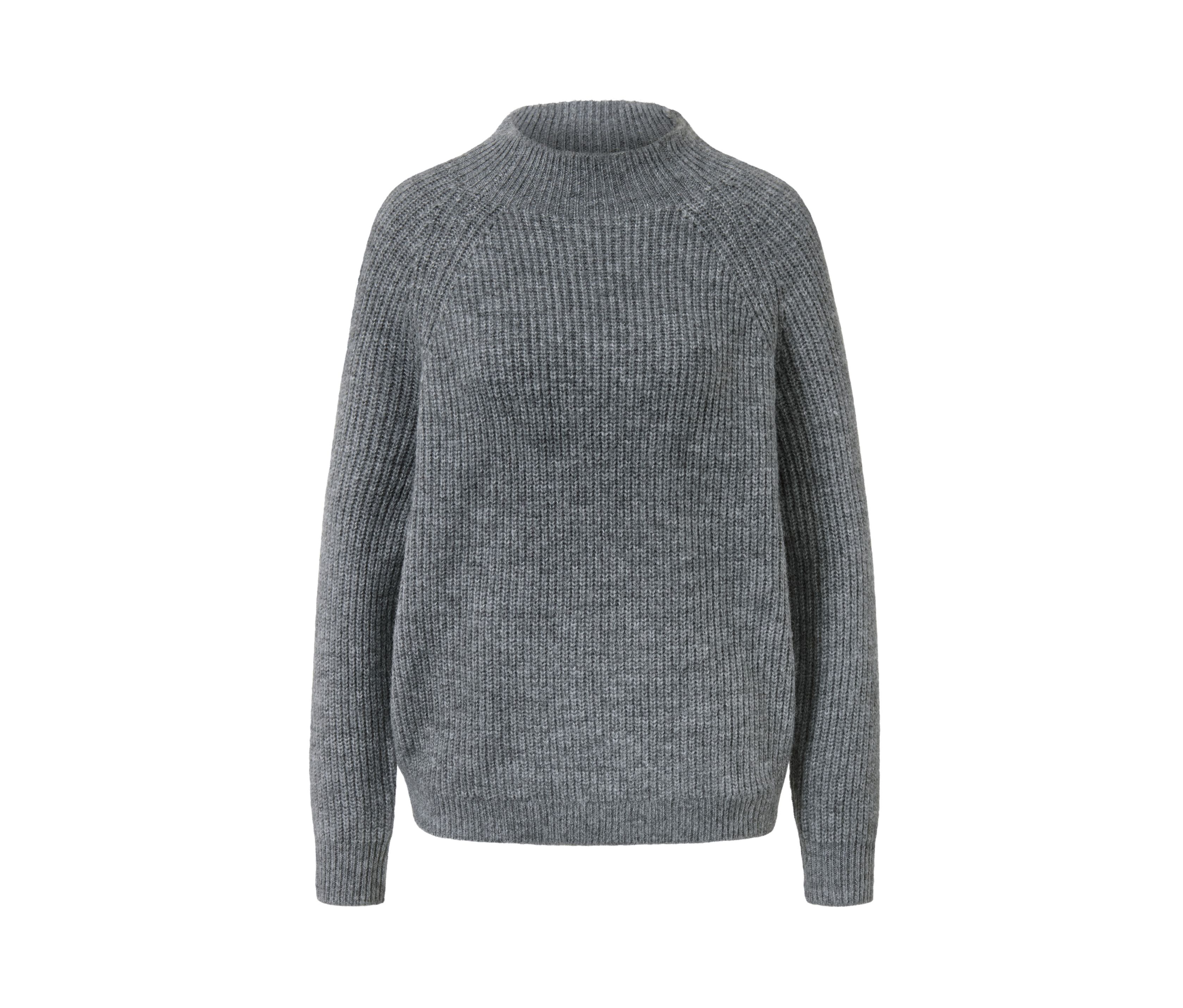 Tchibo - Sweter z dzianiny ze stójką, szary