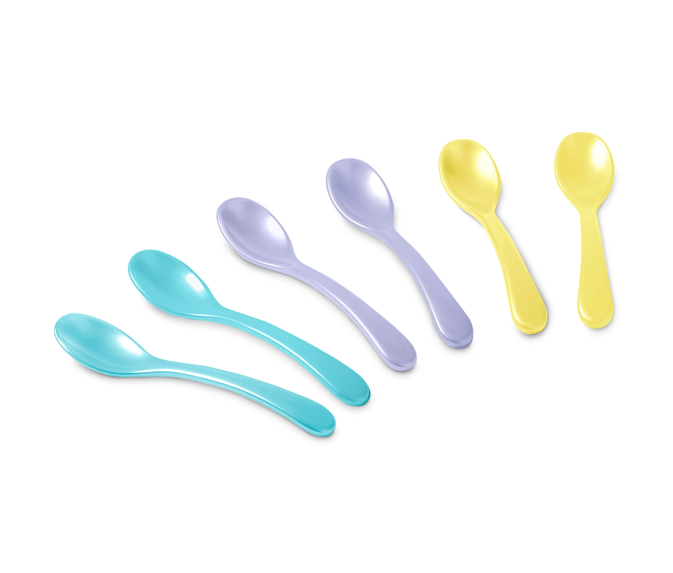 Tchibo - Łyżeczki do jajek - kolor: niebieski/żółty