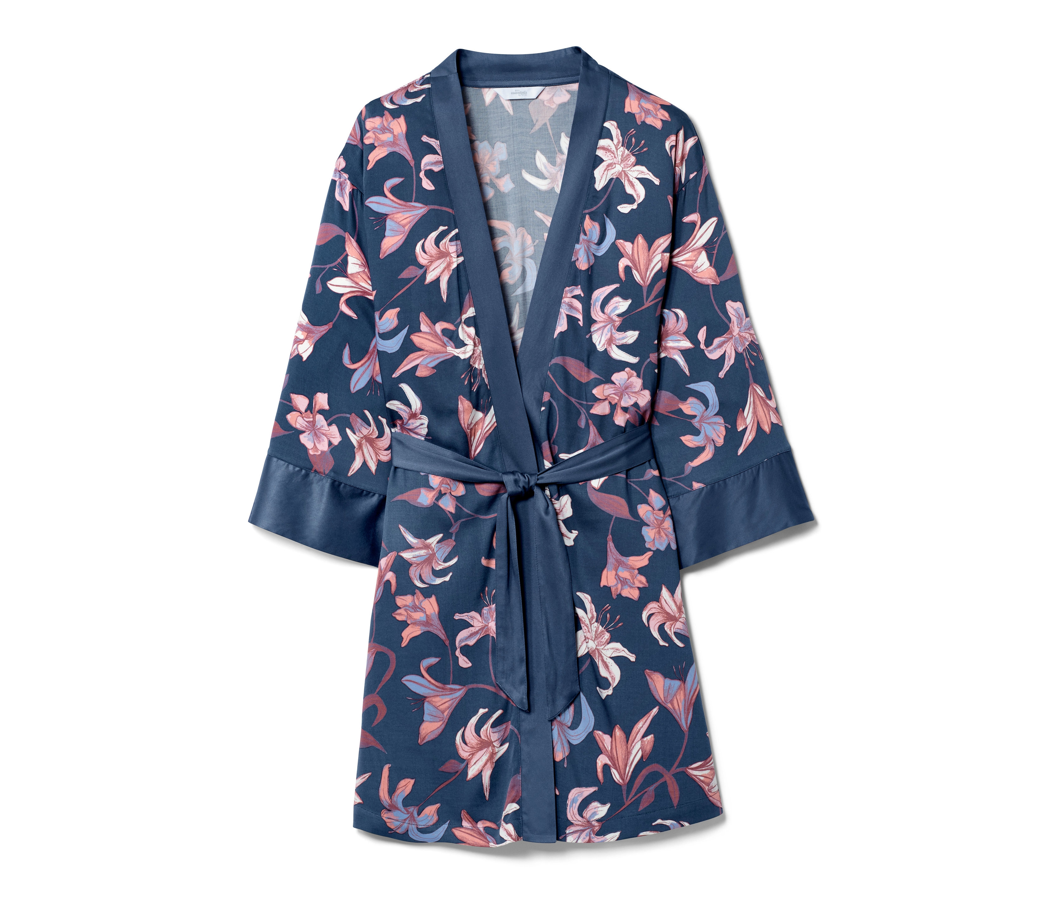 Tchibo - Szlafrok- niebieski/z nadrukiem