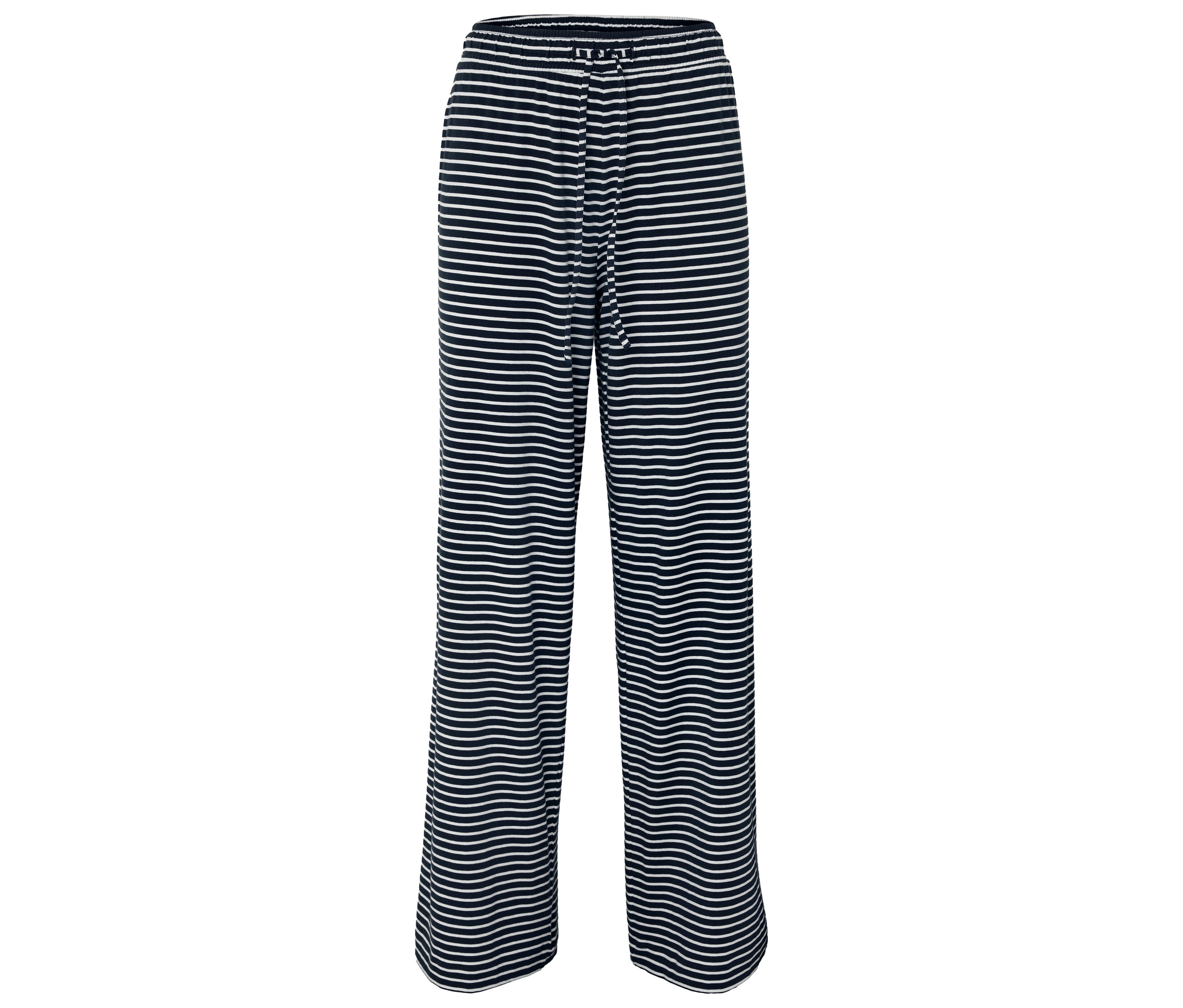 Tchibo - Spodnie dresowe- biały/niebieski/w paski