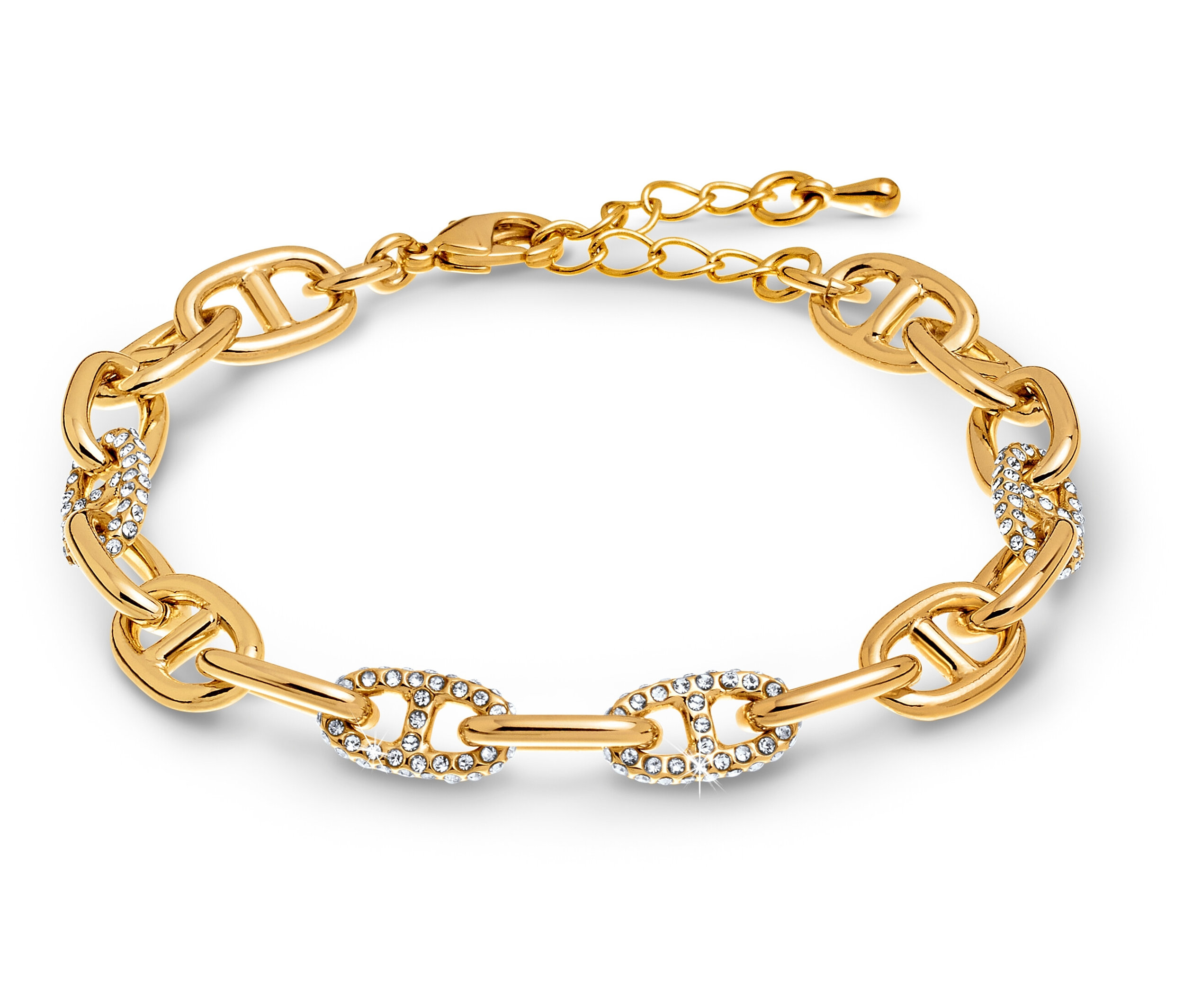 Tchibo - Bransoletka „Kotwica” - kolor: biały/złoty