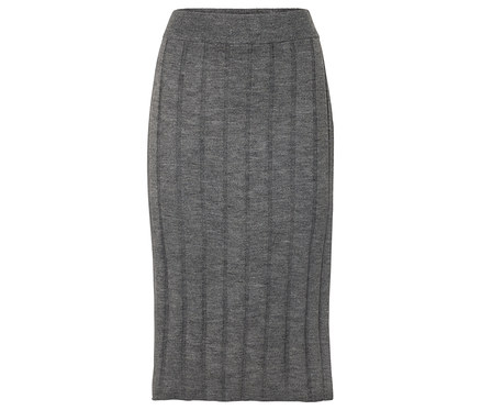 Spódnica z prążkowanej dzianiny