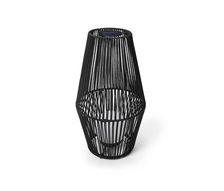 Latarnia solarna ze sznurkiem tekstylnym, duża