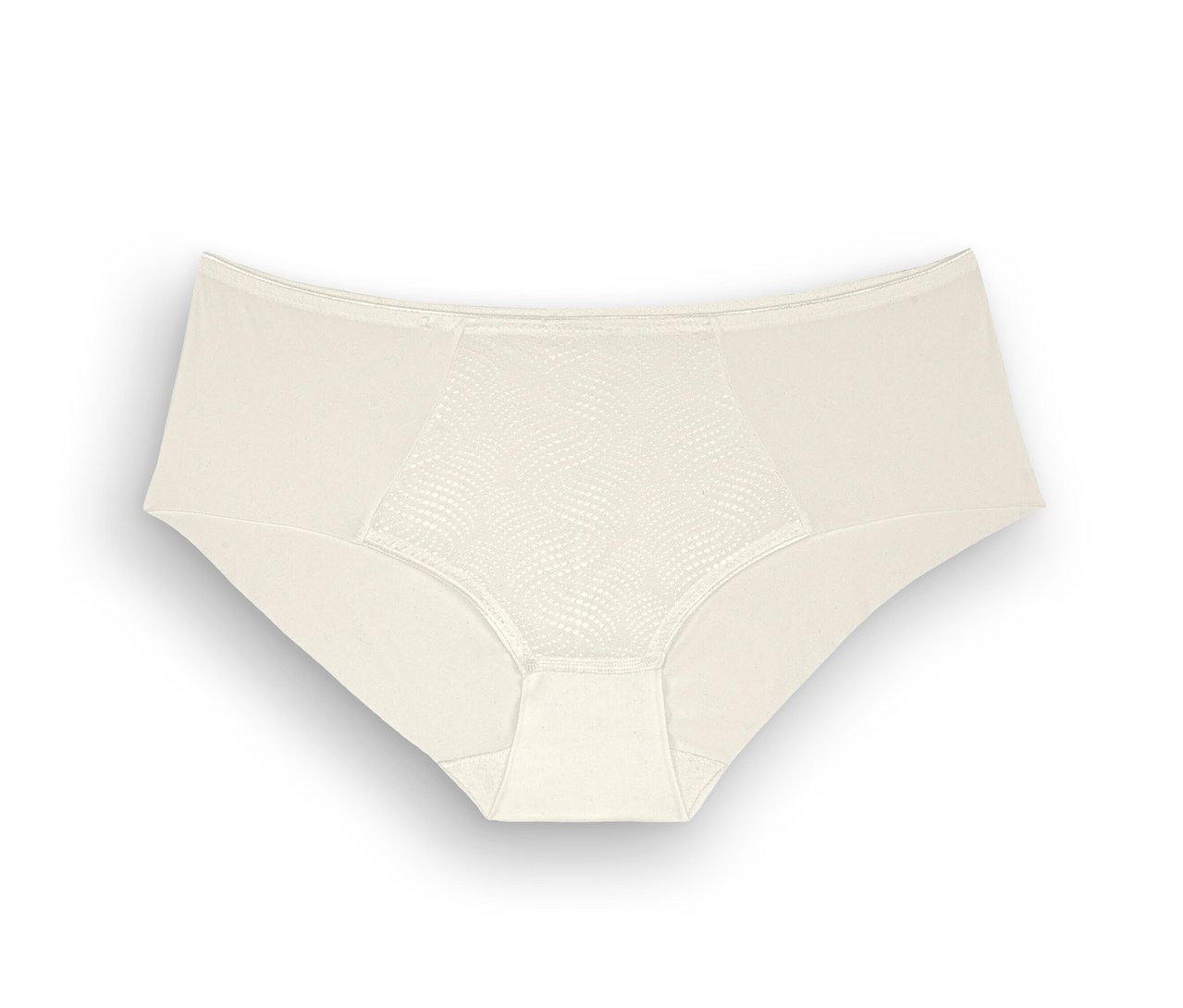 Figi typu hipster Triumph Essential „Minimizer Hipster X” w kolorze waniliowym.