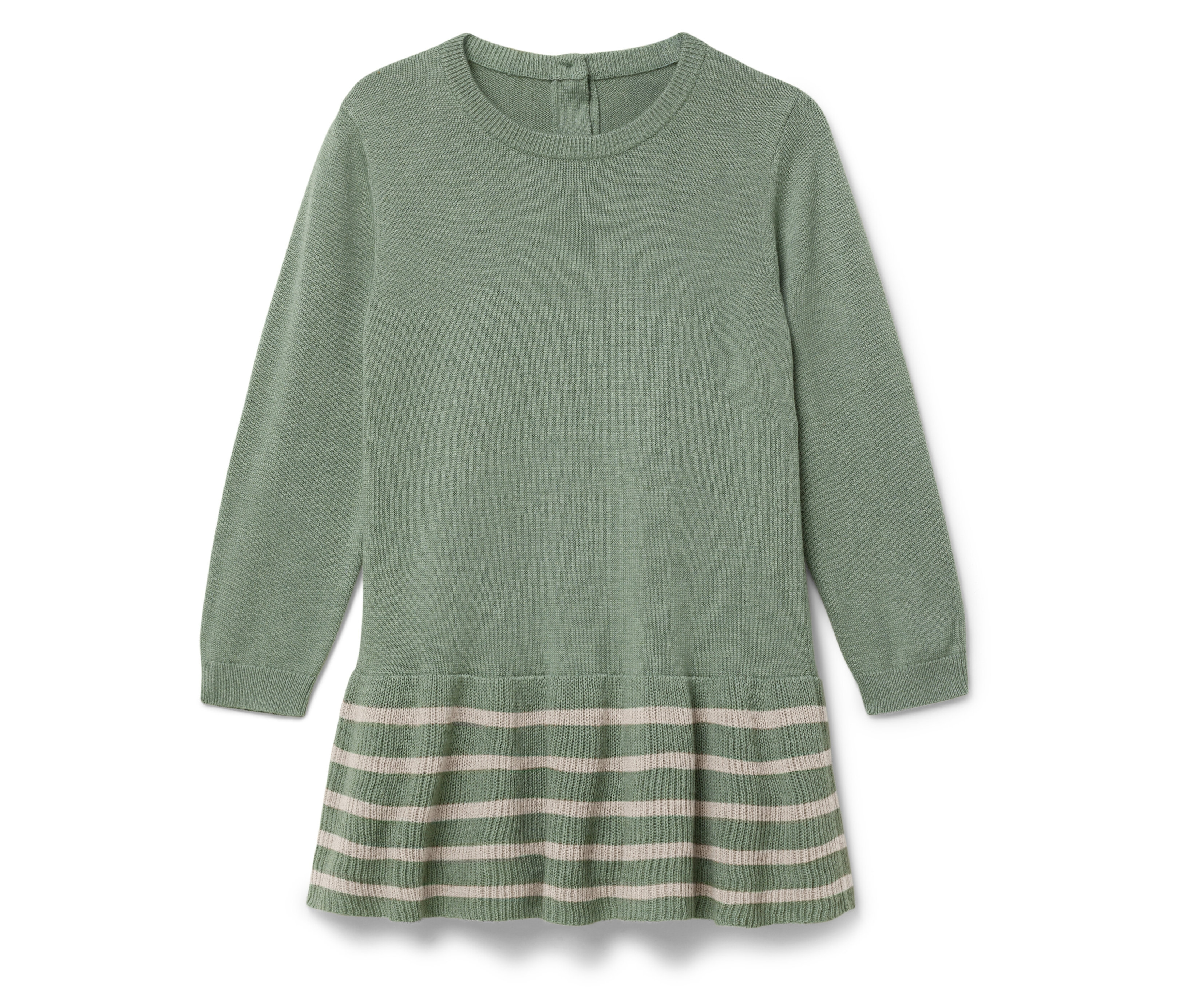 Tchibo - Sukienka dzianinowa z wełny z certyfikatem RWS, beżowy/zielony