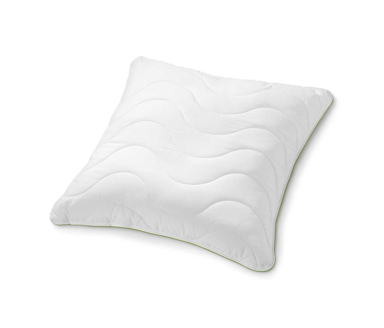 Biała poduszka irisette® greenline o wymiarach ok. 80 x 80 cm na białym tle.