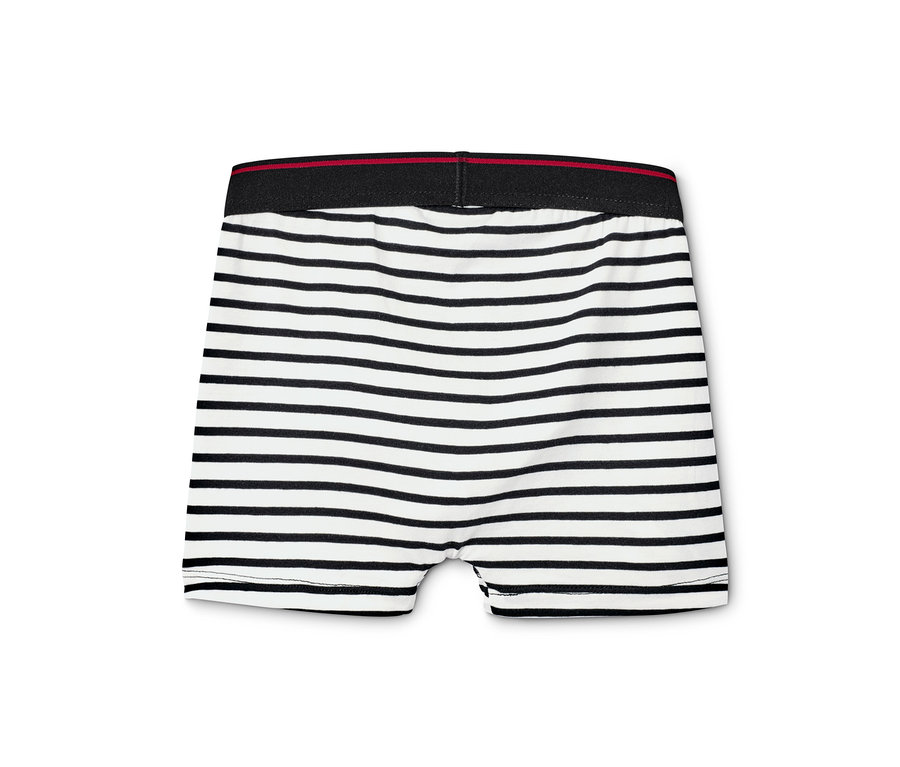 Para bokserek chłopięcych, 3 pary, w czarno-białe paski.