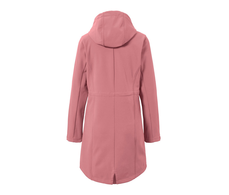 Widok z tyłu płaszcza softshell.