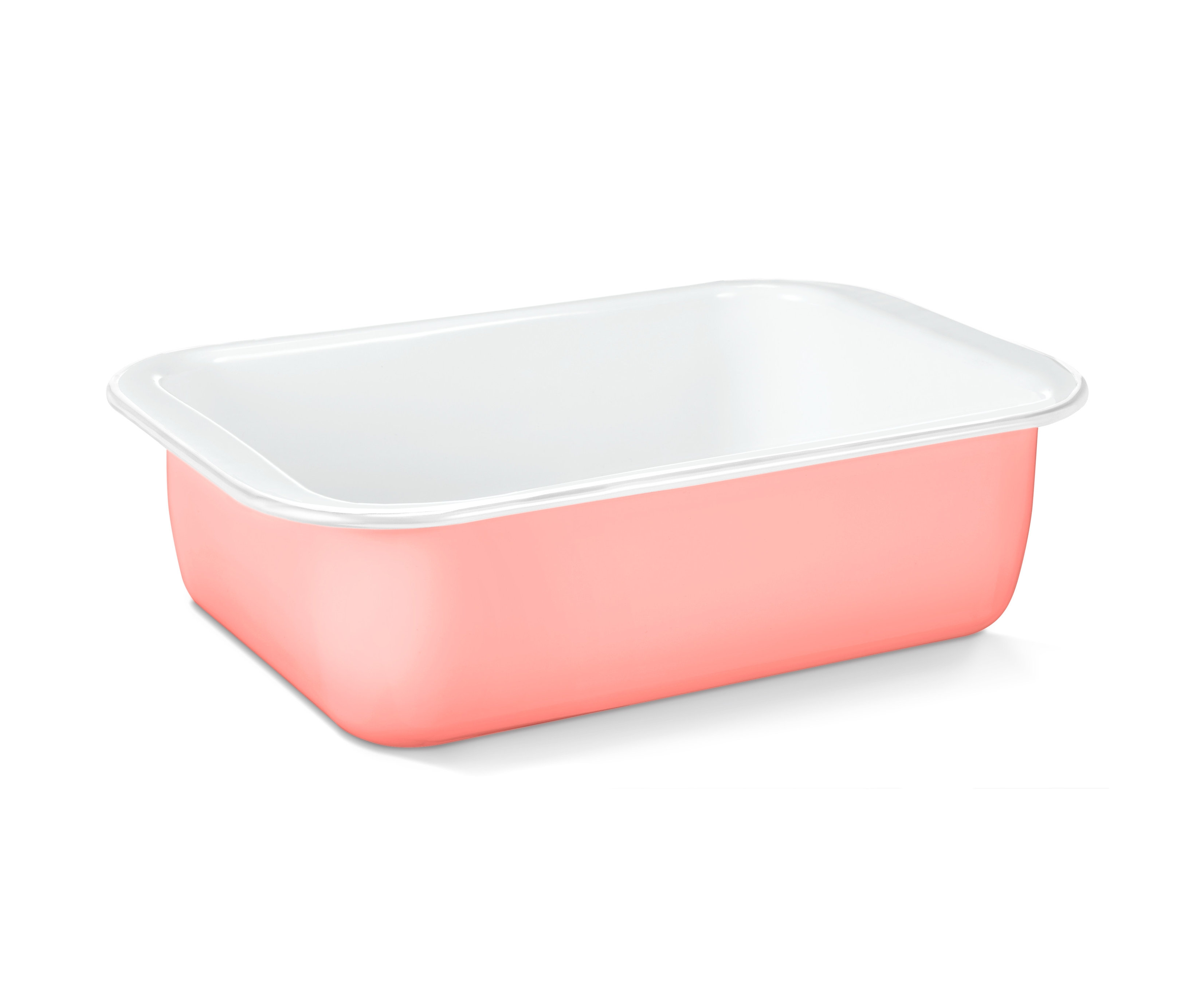 Różowa forma emaliowana.