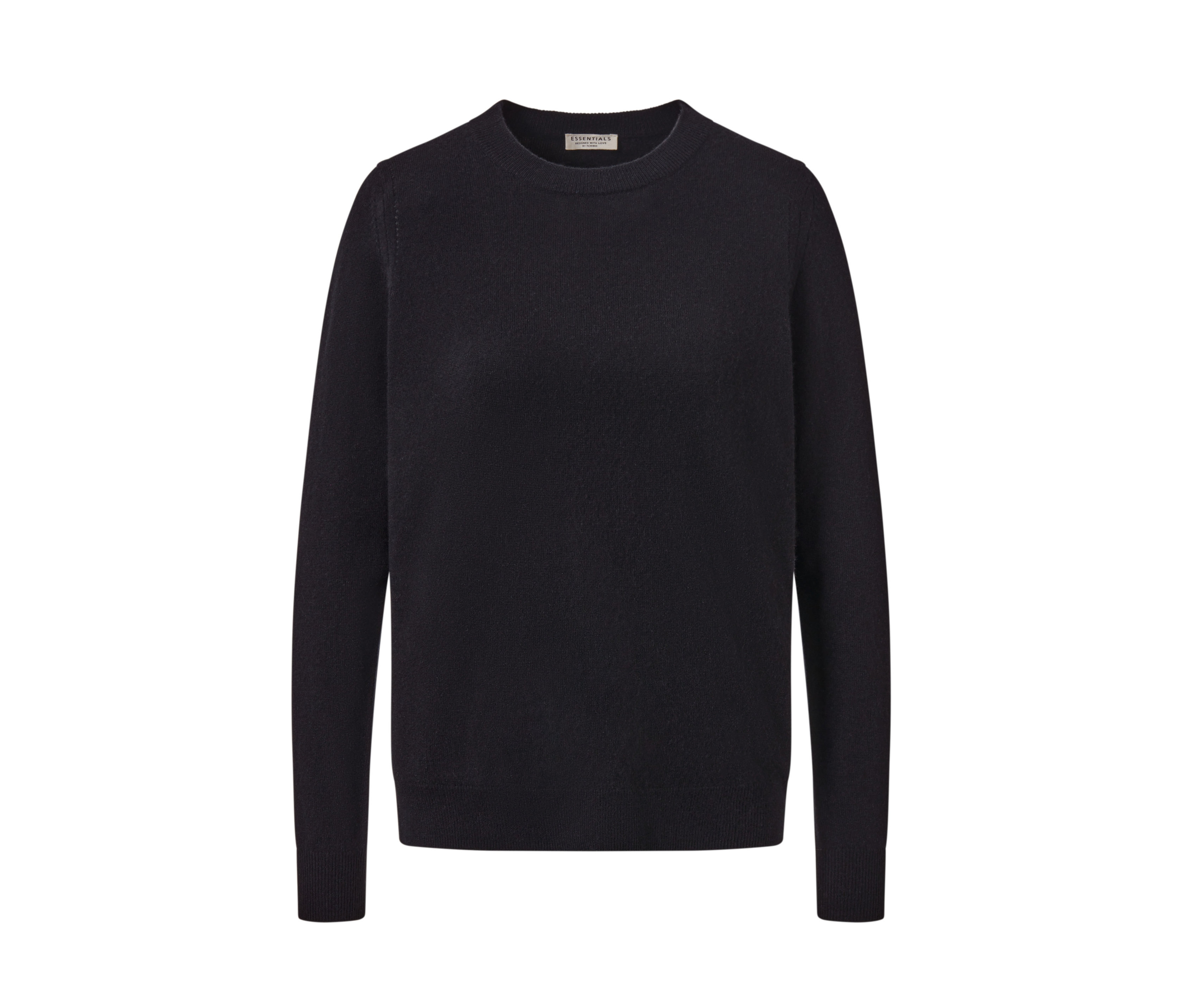 Tchibo - Sweter z delikatnej dzianiny z kaszmirem, czarny