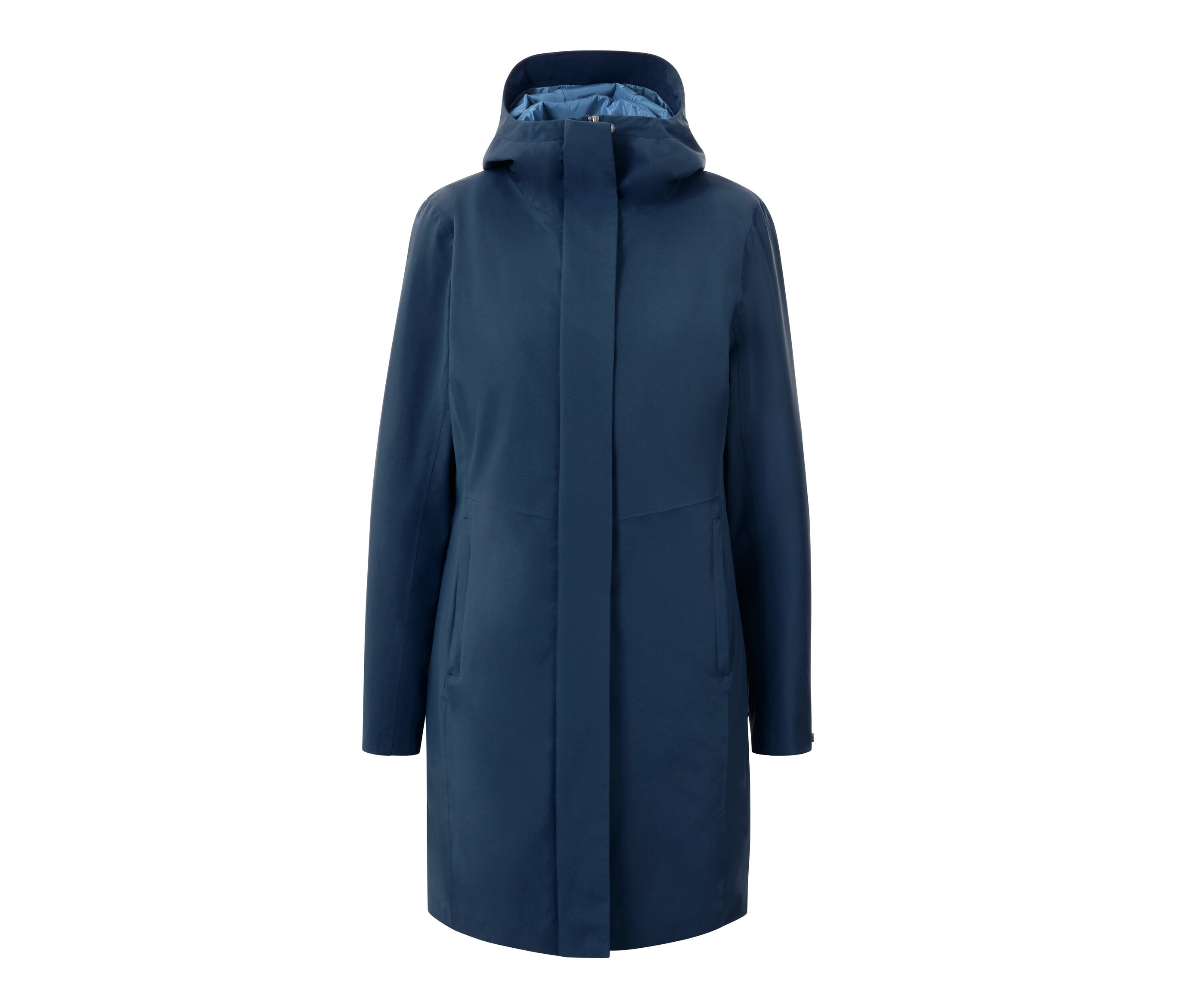 Tchibo - Płaszcz funkcyjny 3 w 1 z kamizelką- niebieski