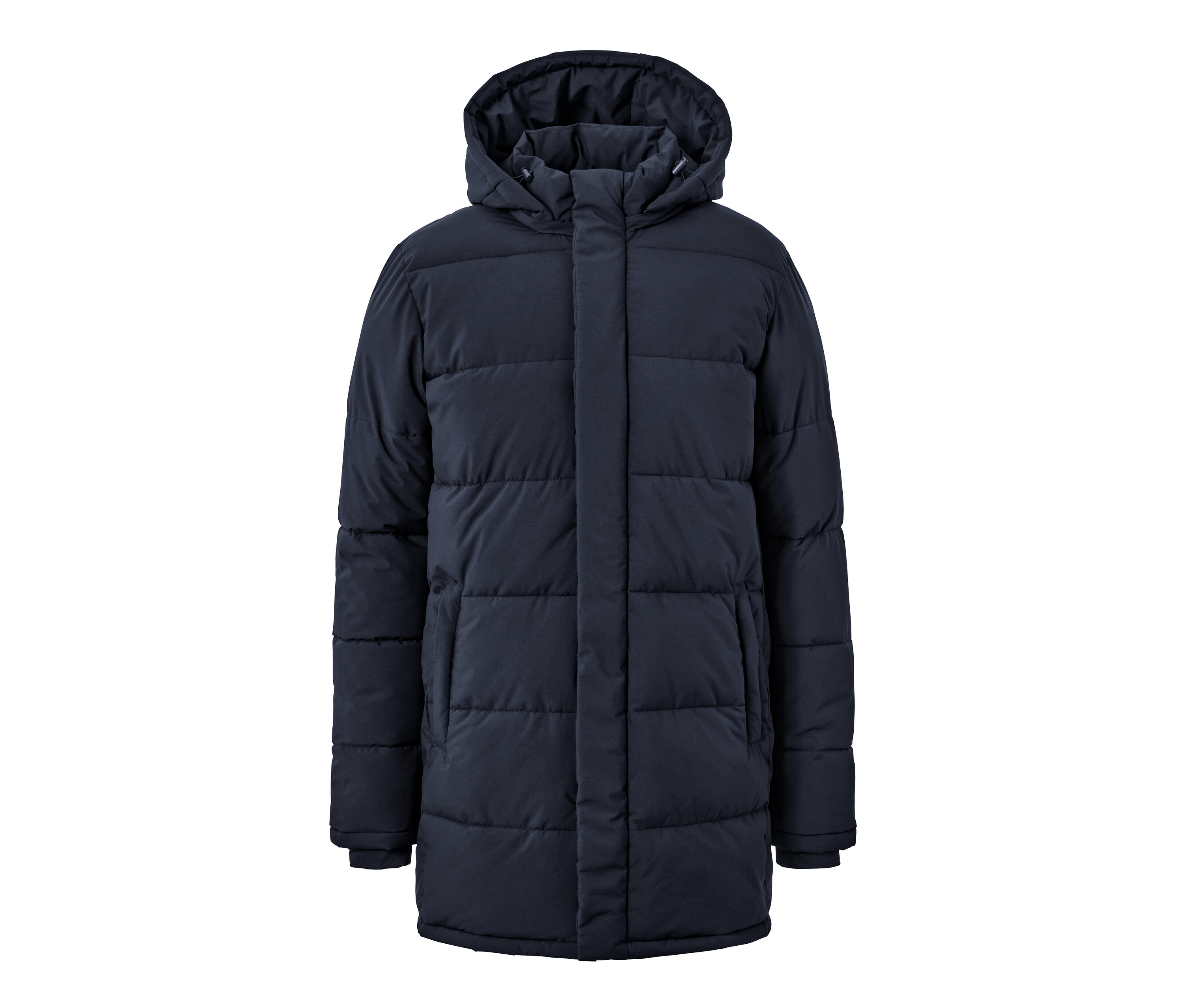 Tchibo - Pikowana parka z kapturem- niebieski