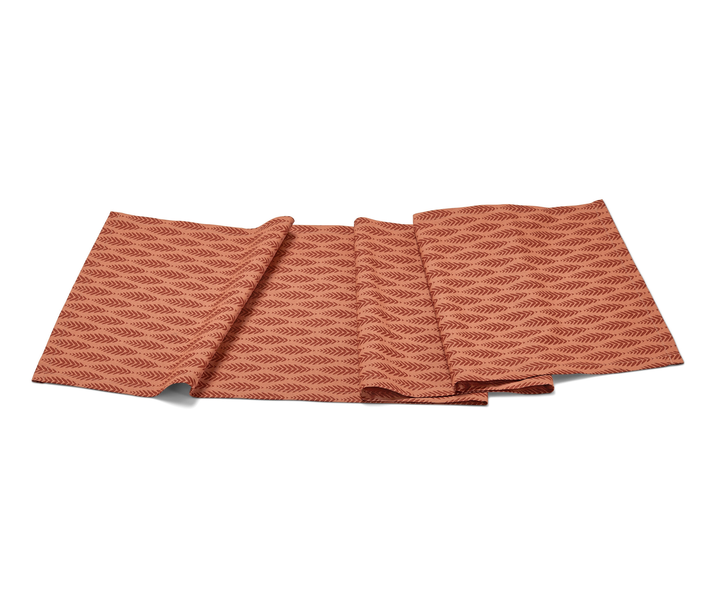 Tchibo - Bieżnik bawełniany - kolor: pomarańczowy/brązowy