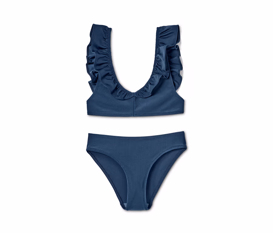 Niebieski zestaw bikini