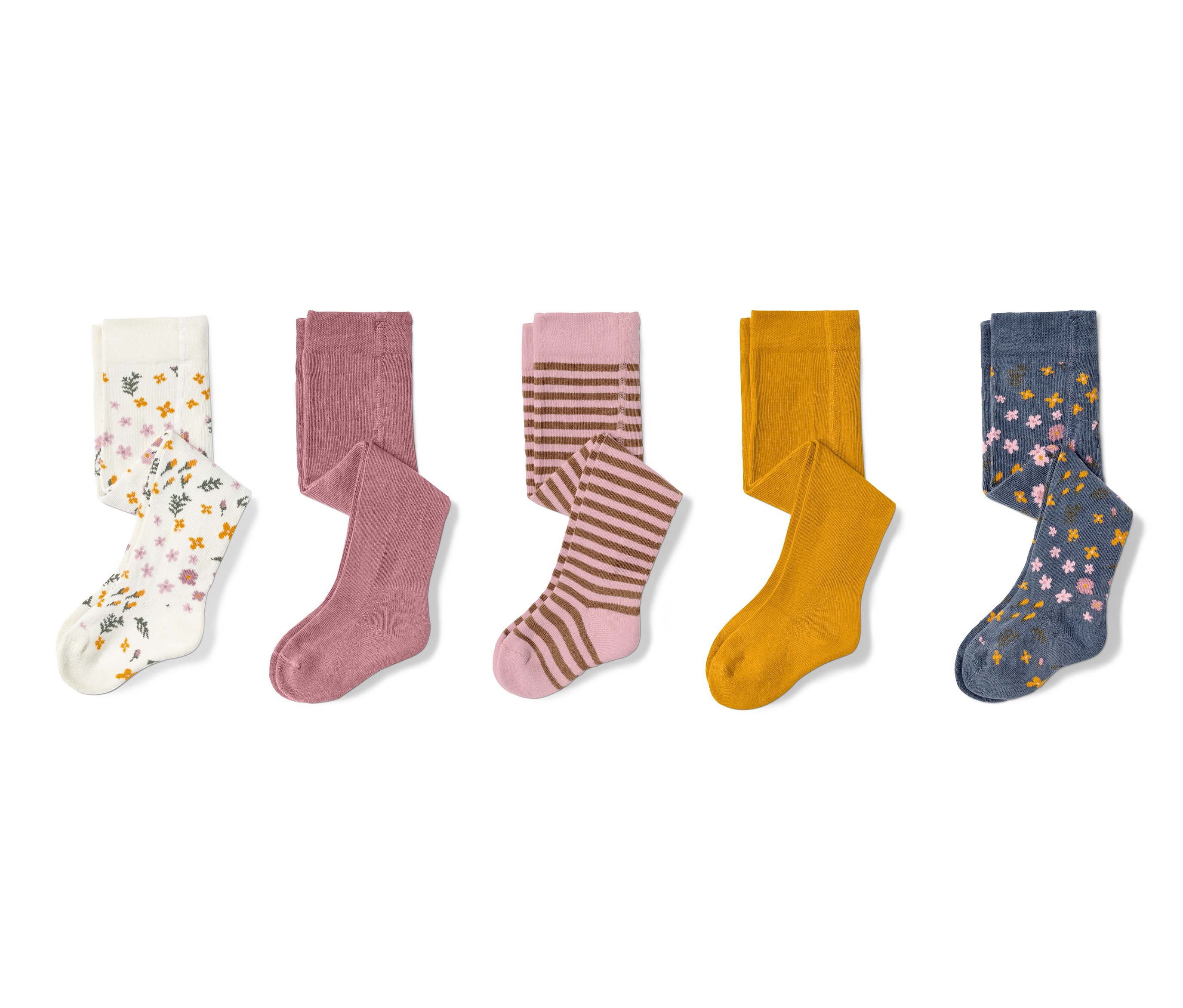 Tchibo - Rajstopy- żółty/różowy