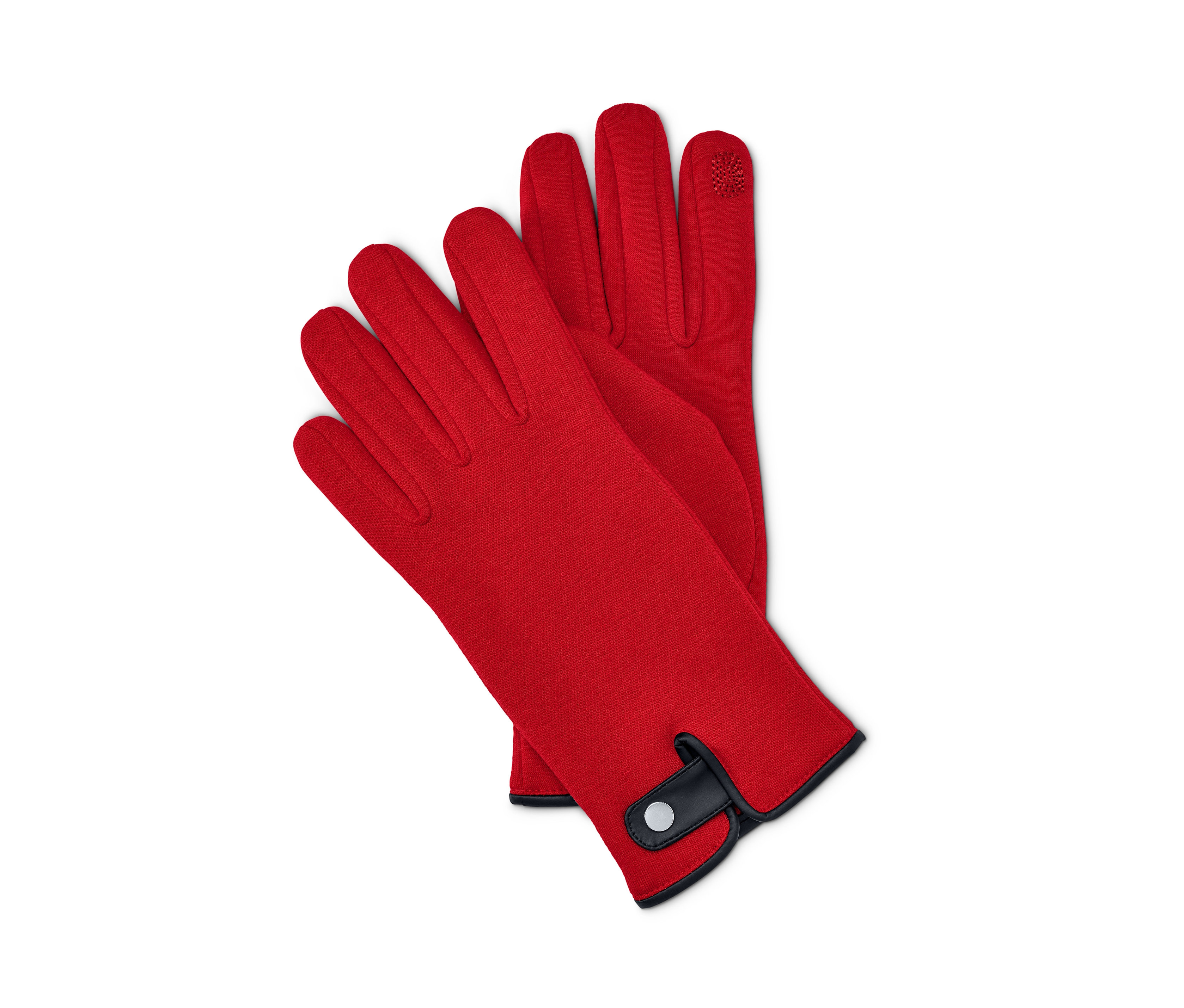 Tchibo - Rękawiczki z dzianiny dresowej, czerwony