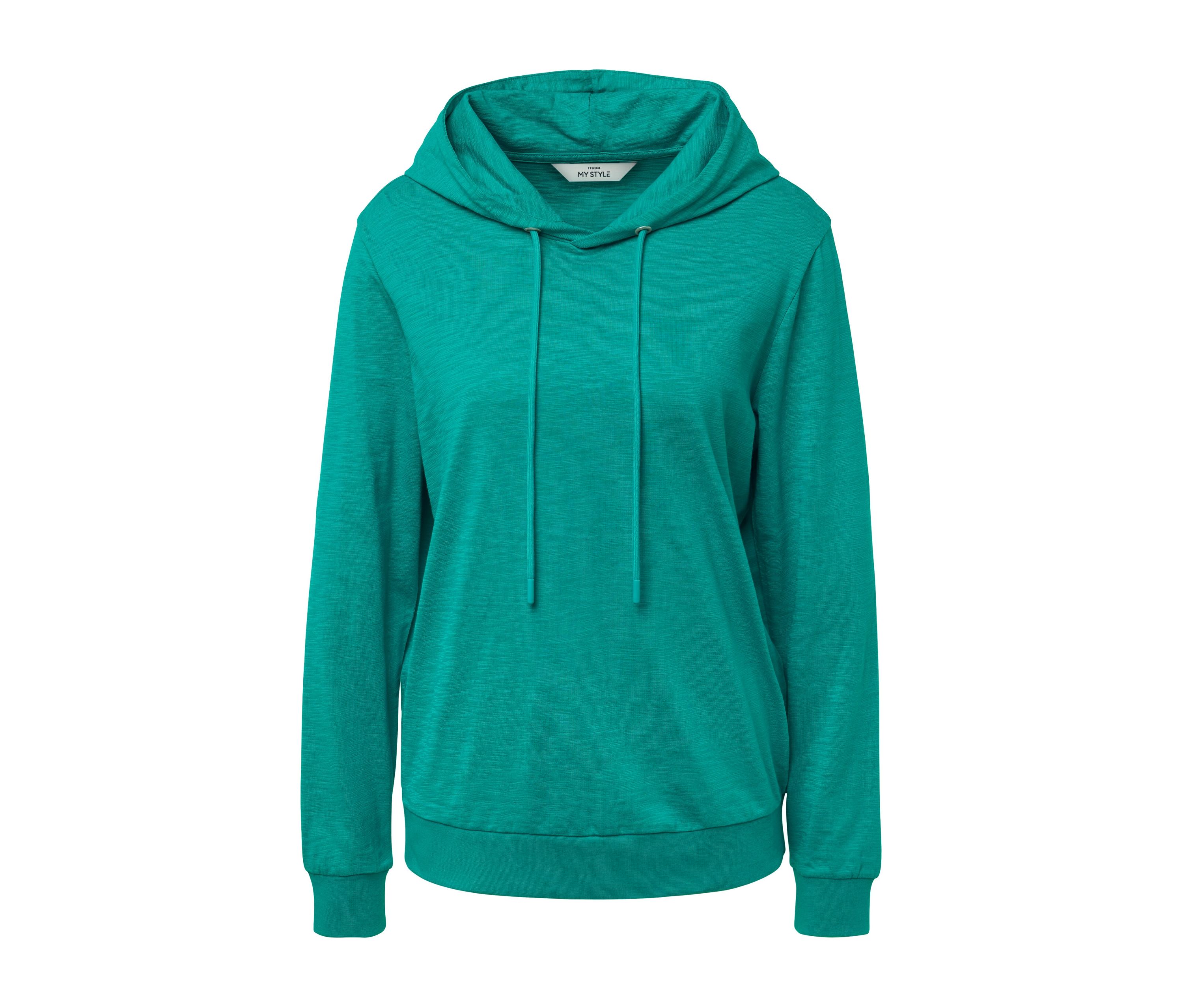 Tchibo - Dżersejowa bluza z kapturem, zielony