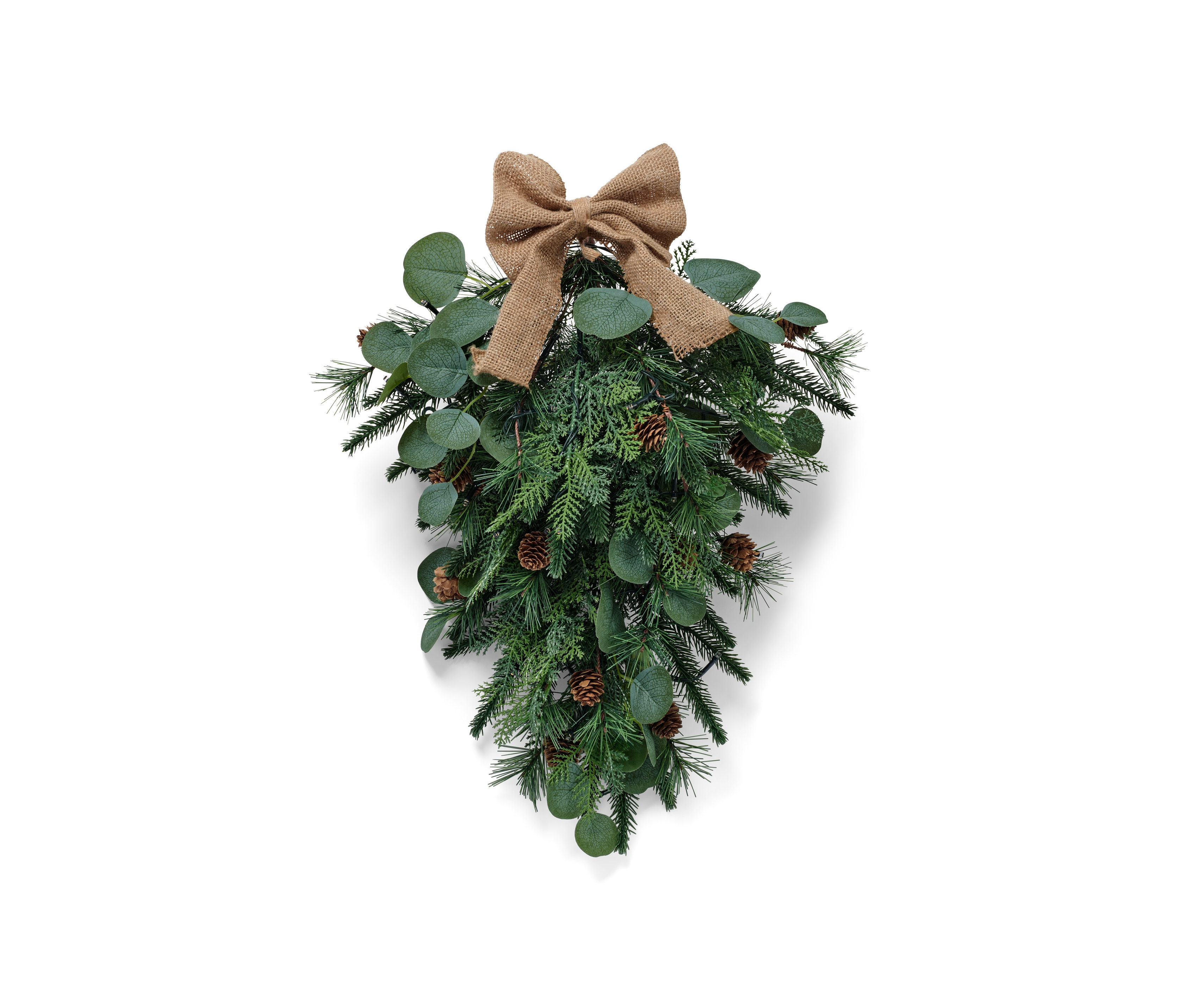 Tchibo - Ozdoba LED na drzwi - kolor: beżowy/zielony