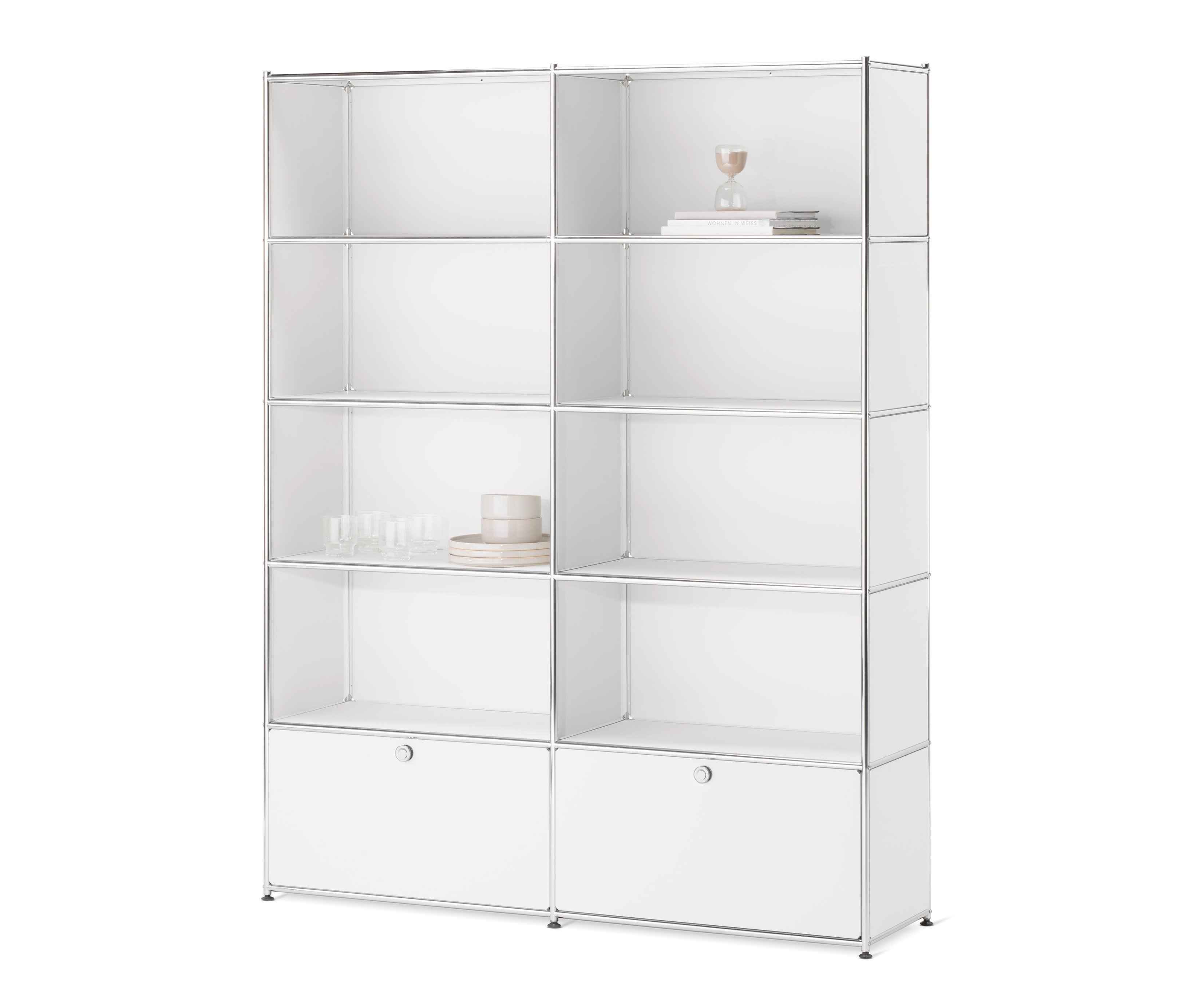 Tchibo - Regał »Cn3« z 2 klapami - kolor: biały