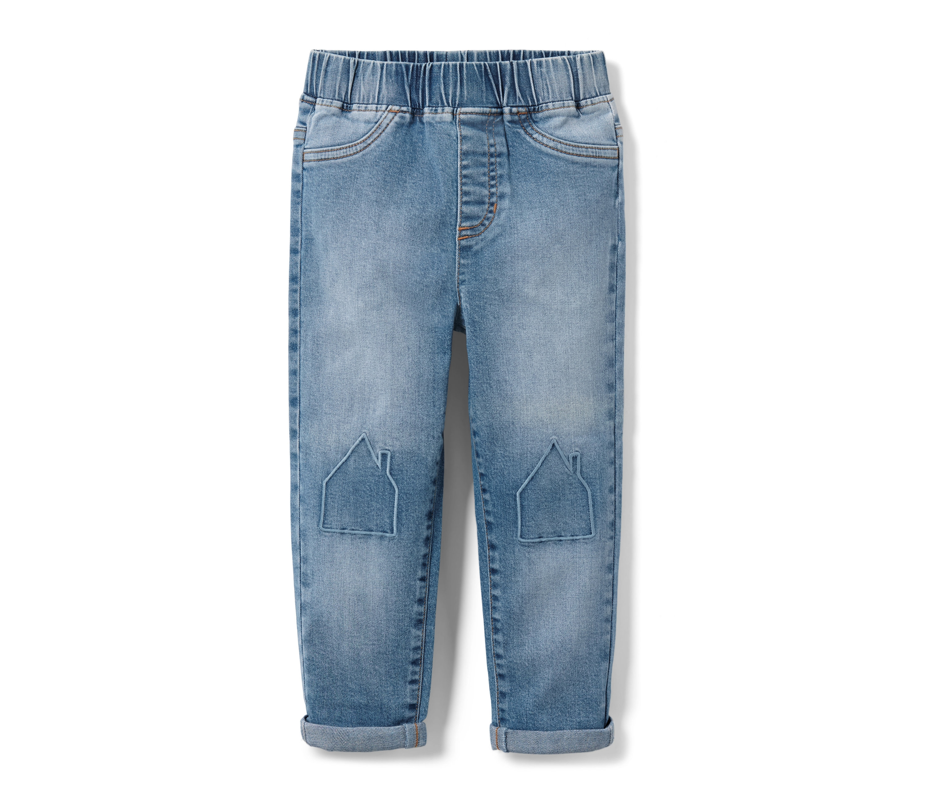 Tchibo - Wsuwane spodnie jeansowe- niebieski