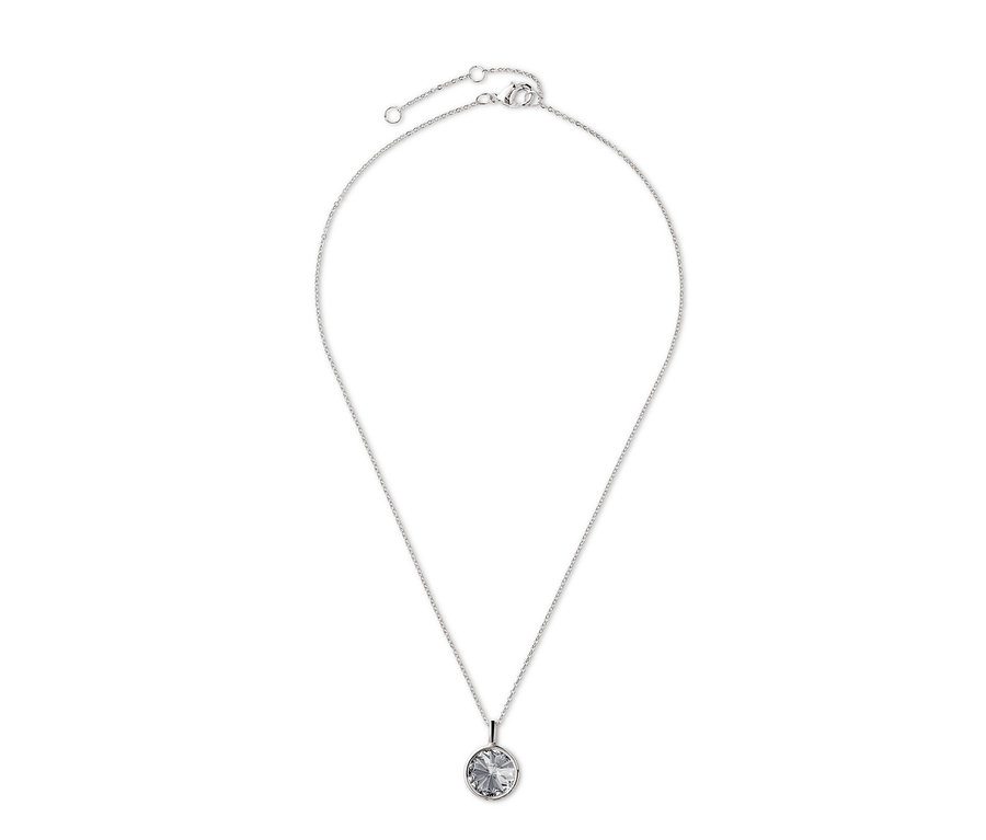 Srebrny naszyjnik z kryształami Rivoli Swarovski®.