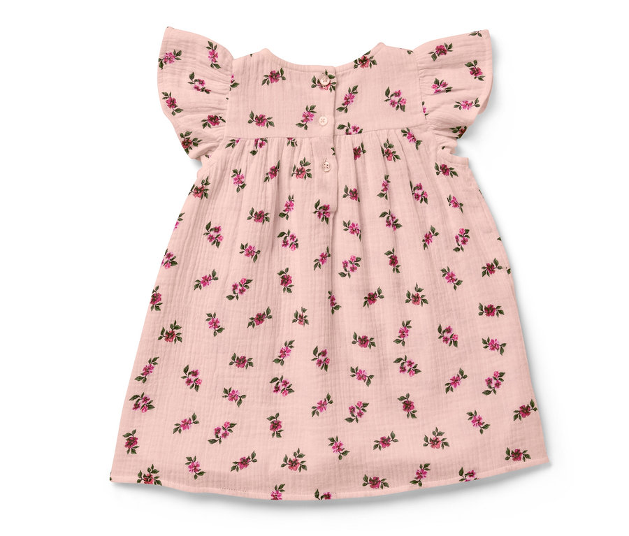 Muślinowa sukienka w kwiaty.