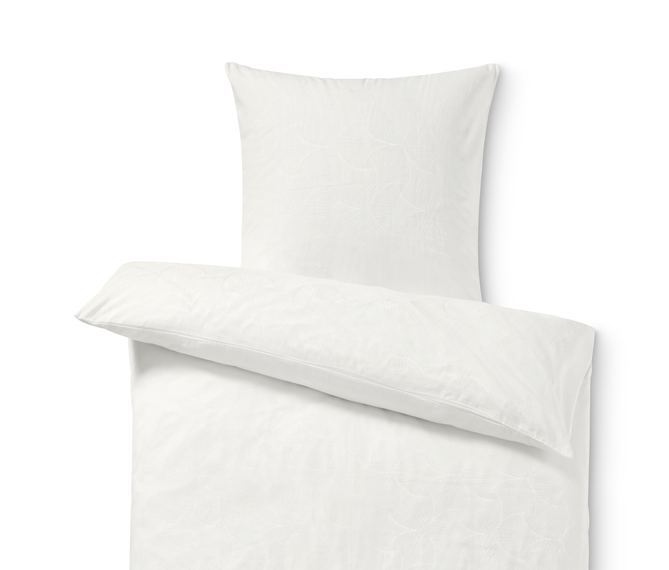 Tchibo - Żakardowa pościel premium - kolor: biały