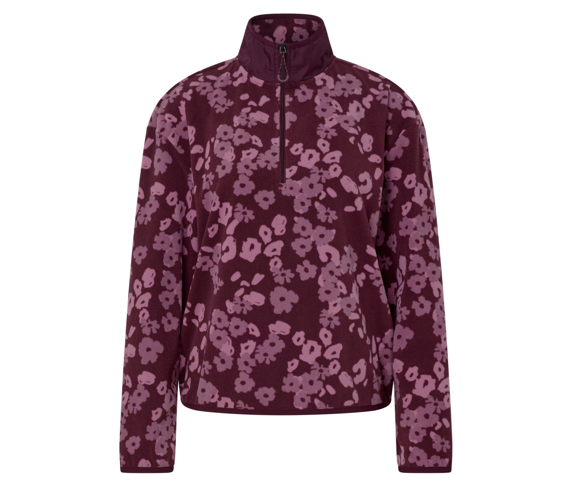 Tchibo - Bluza z polaru- różowy/z nadrukiem