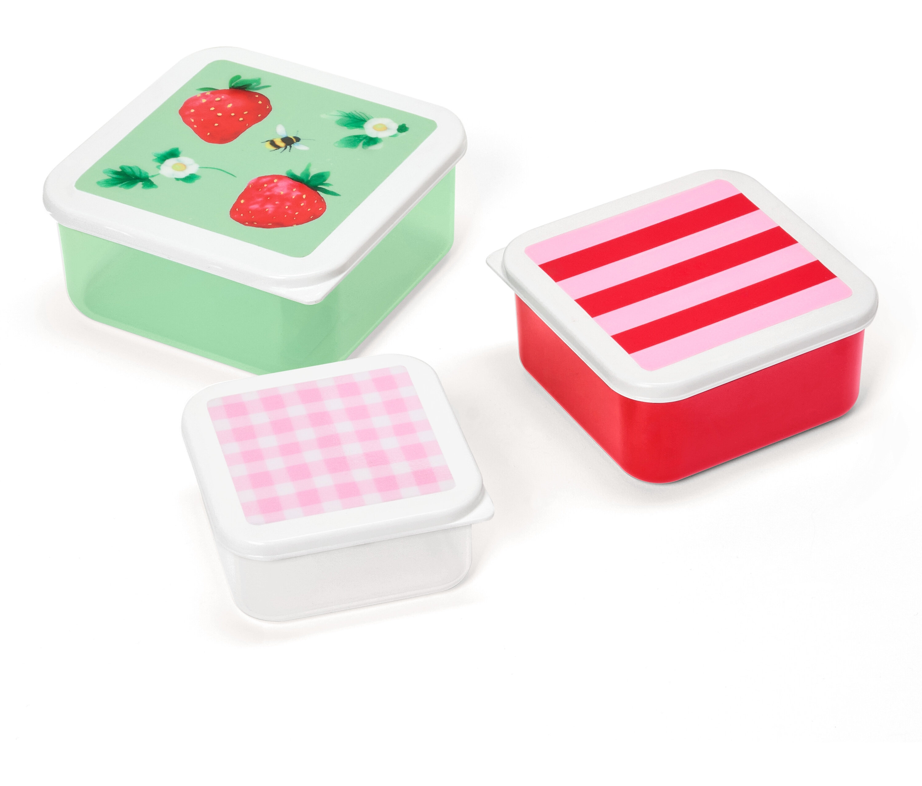 Tchibo - Pojemniki na przekąski - kolor: czerwony/biały
