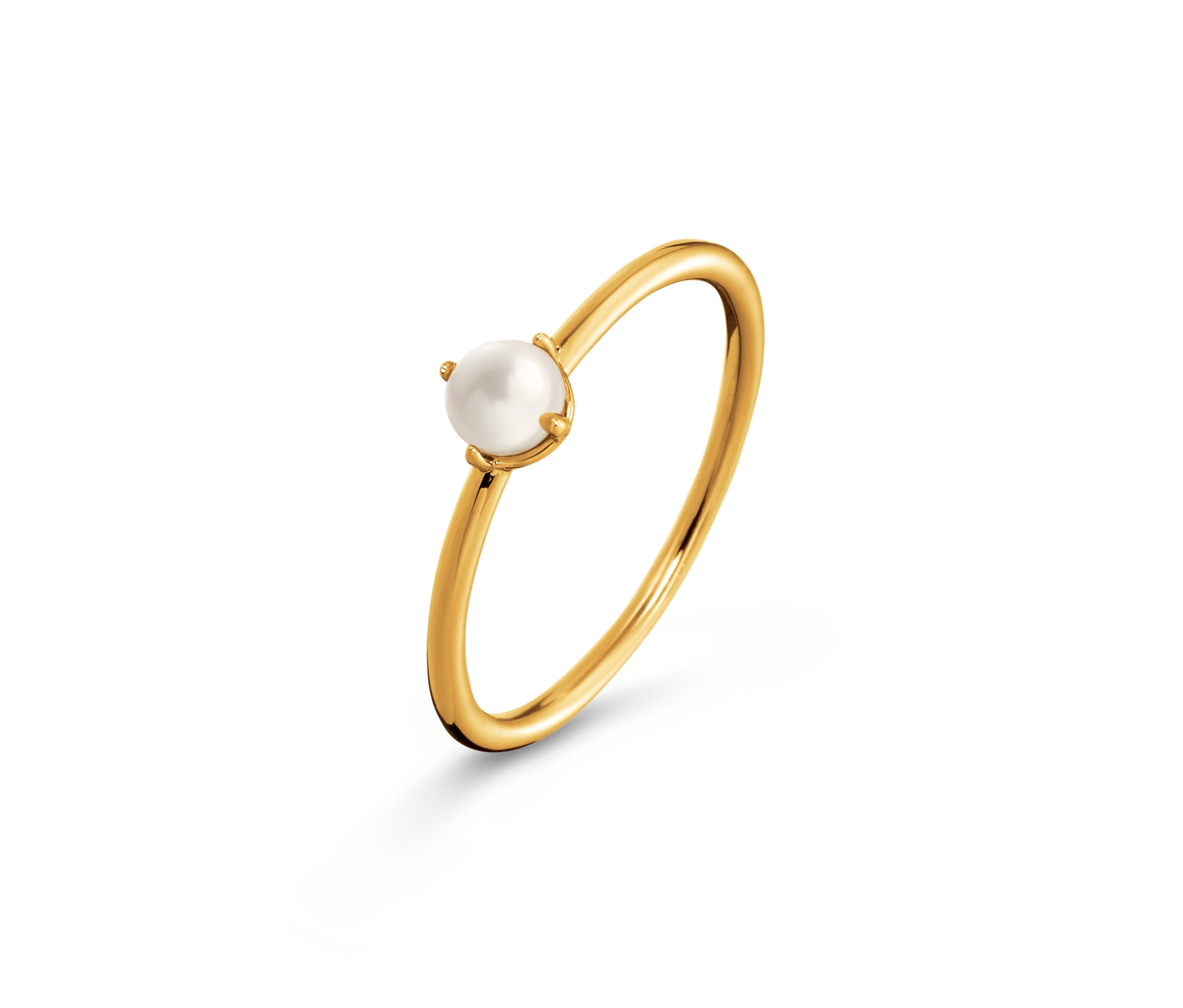 Tchibo - Delikatny pierścionek ze słodkowodną perłą hodowlaną, biały