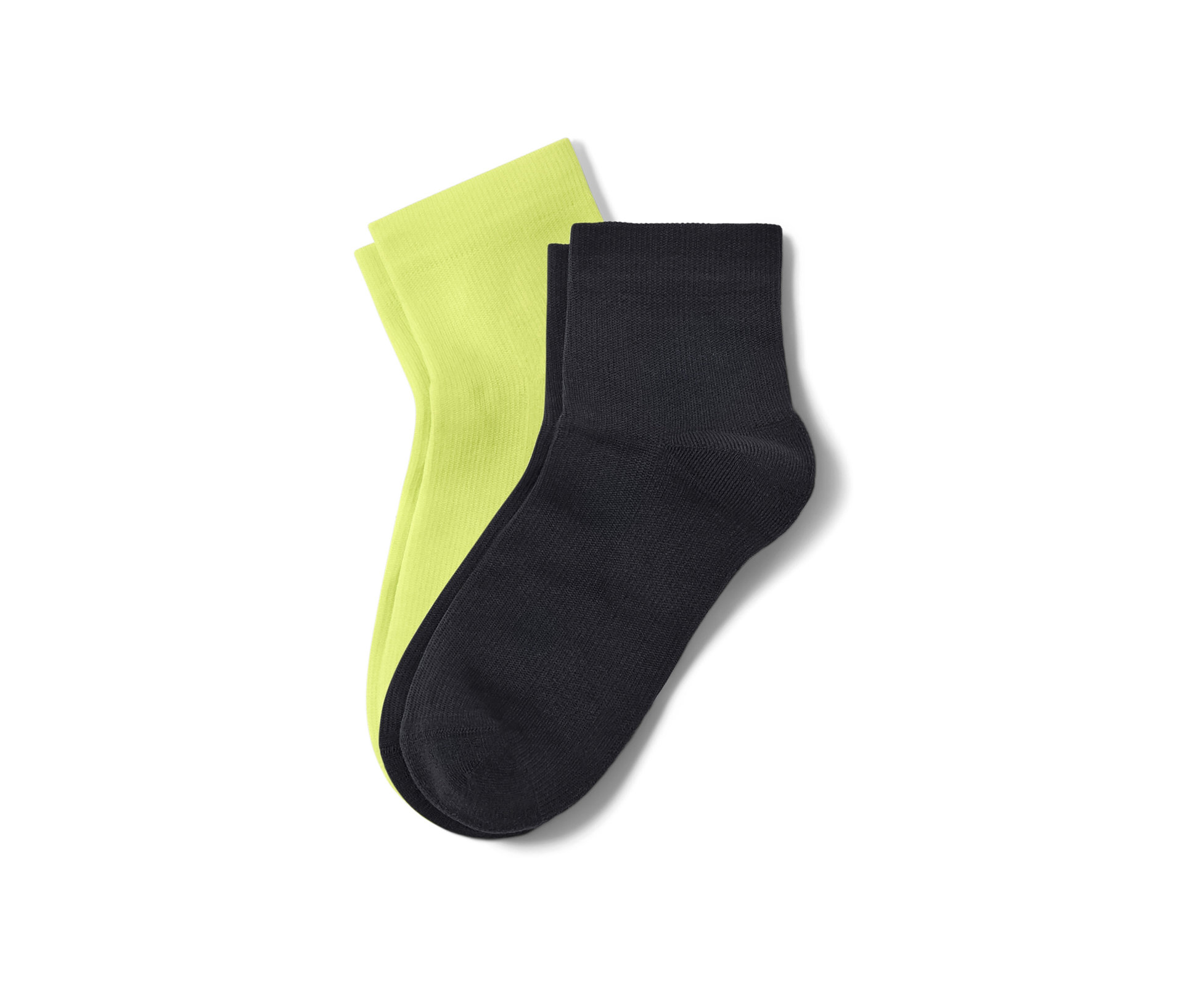 Tchibo - Krótkie skarpety sportowe - unisex- żółty/czarny