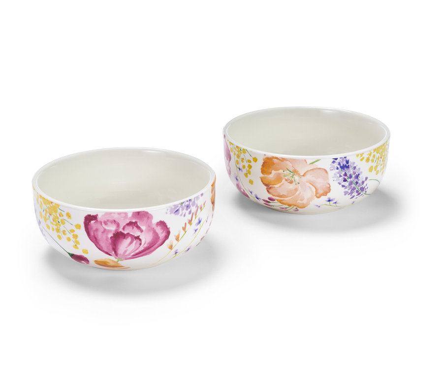 Dwie miski w kwiaty.